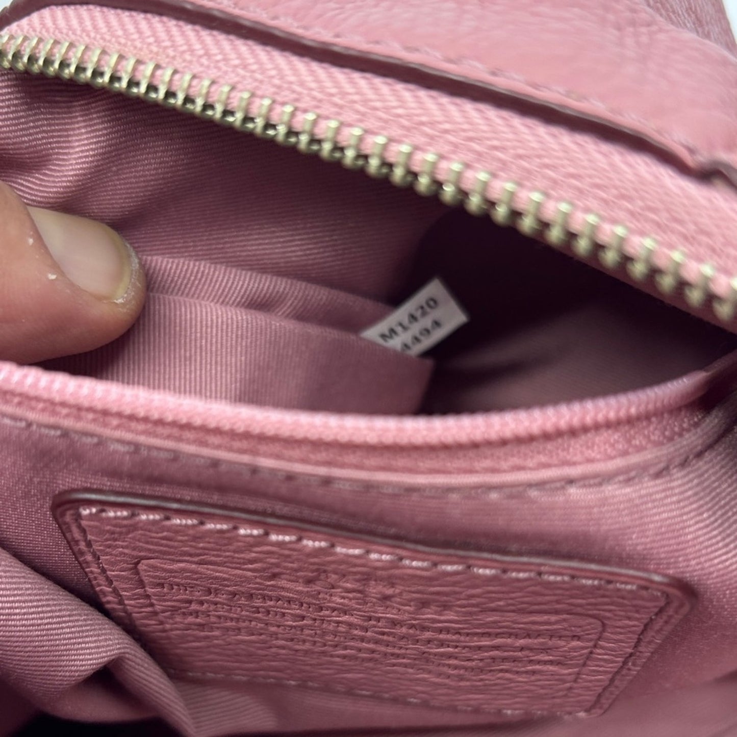 Coach Dusty Rose Leather Shoulder Bag