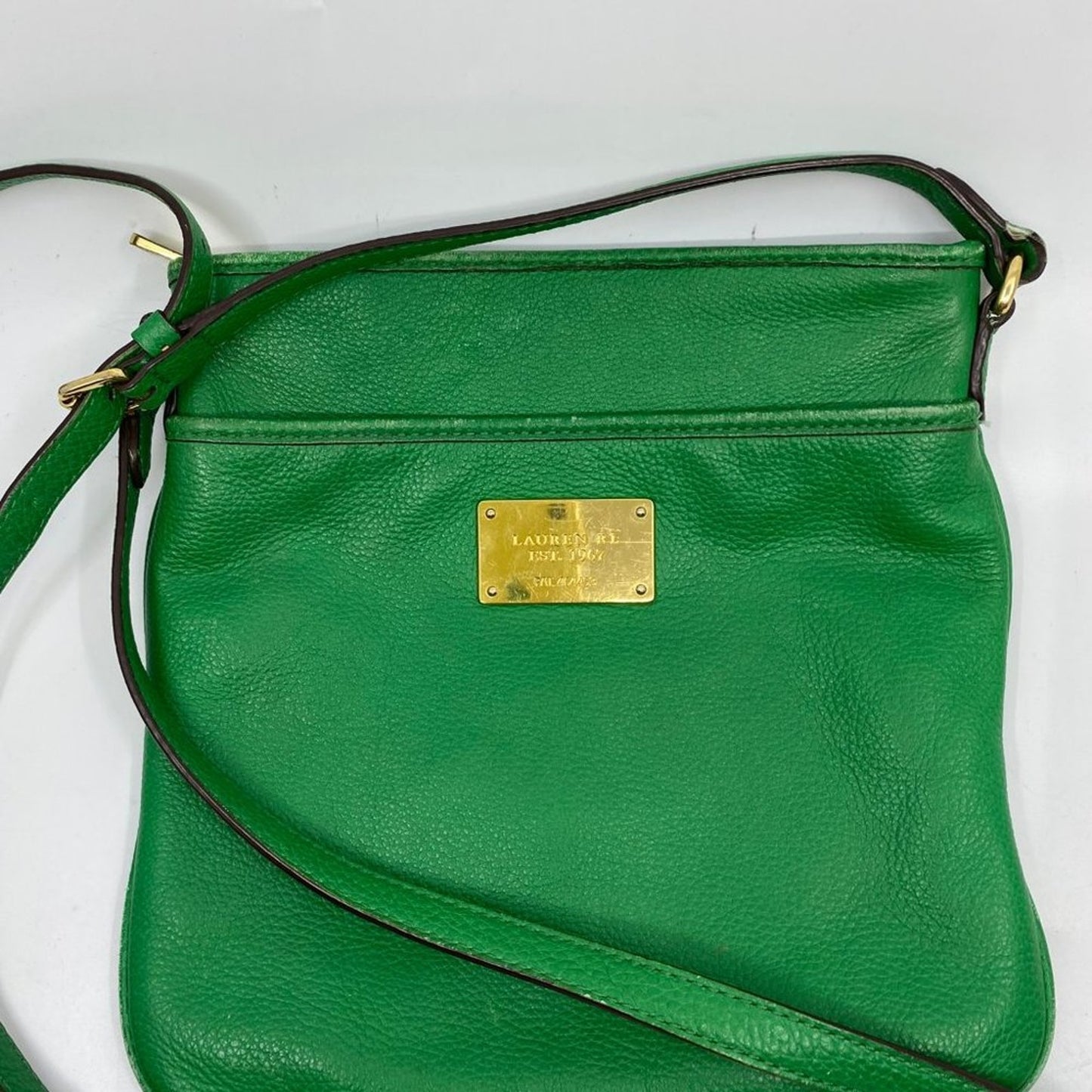 RALPH LAUREN Green Medium leather Cross-body