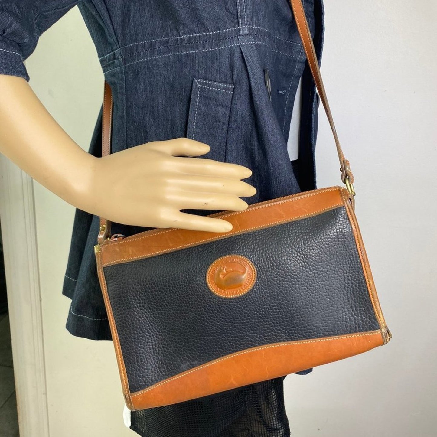 DOONEY & BOURKE Black All Weather Leather Bag