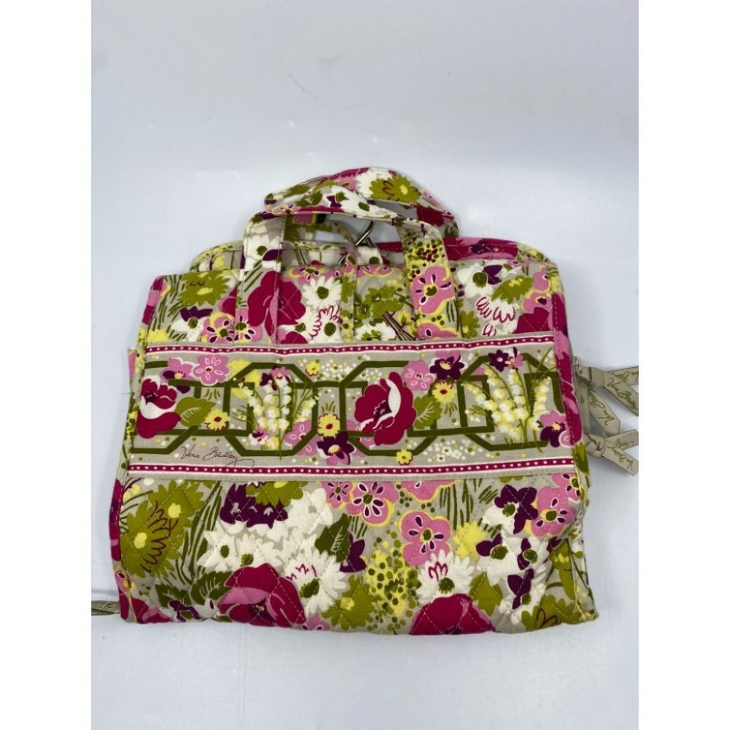 Vera Bradley Red Green Yellow Signature Hand Bag