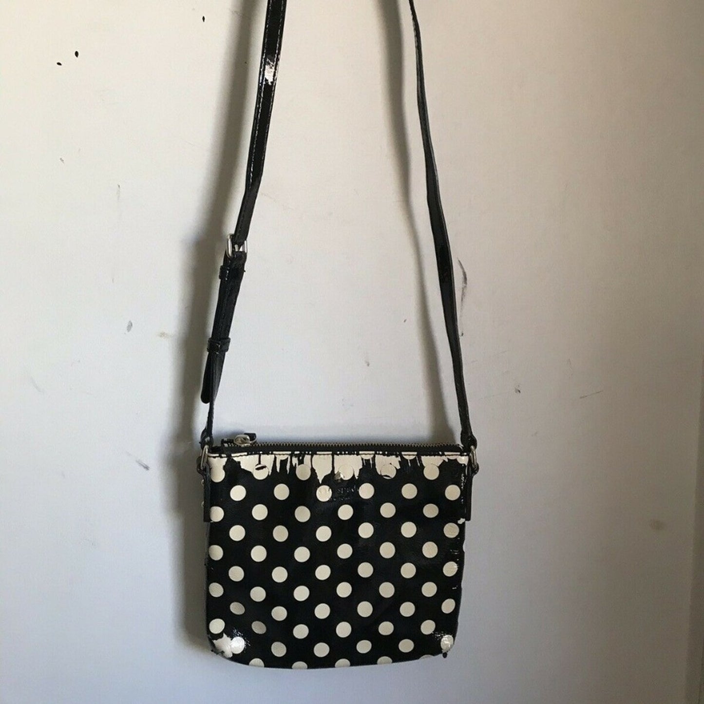 Kate Spade Patent Crossbody Polka Dot