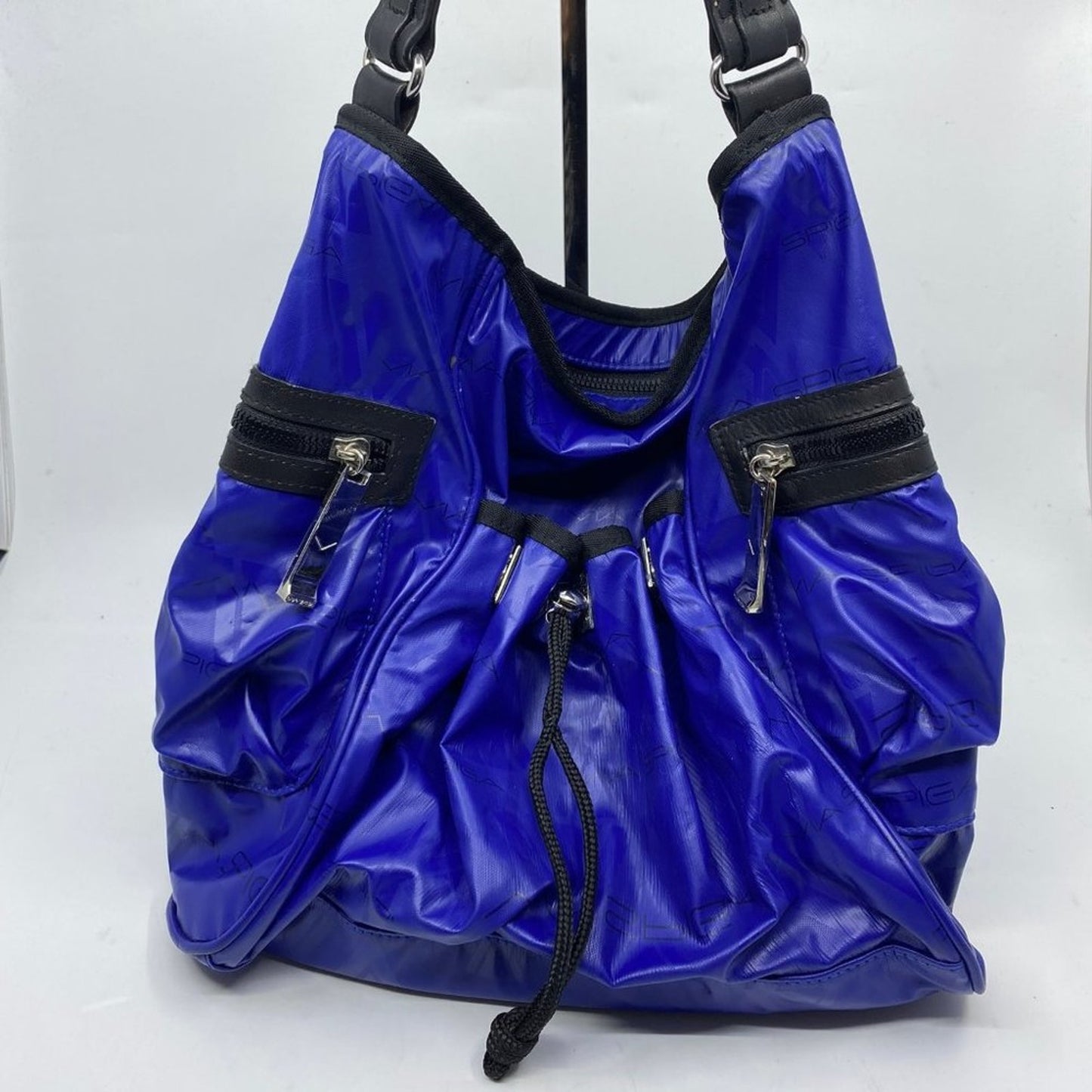 Via Spiga Blue Leather Tote Bag