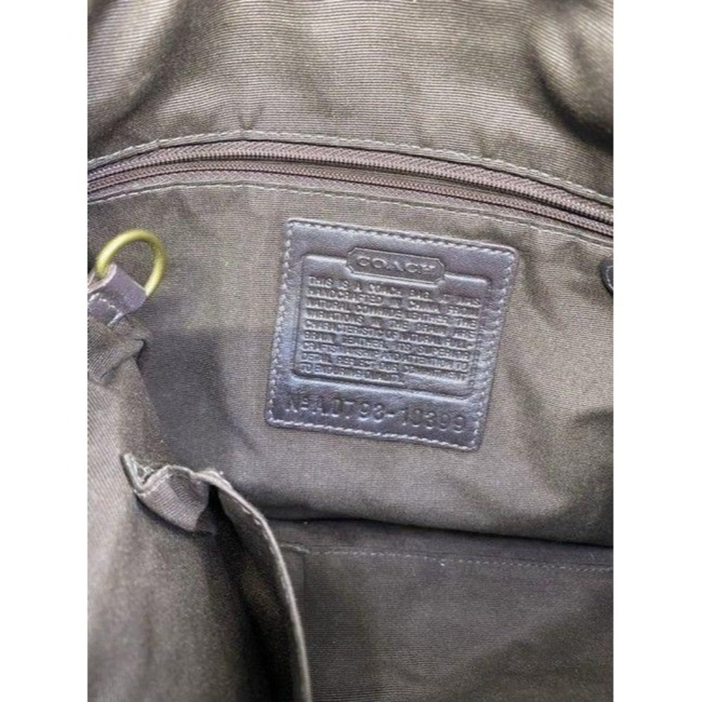 coach brown leather cross body bag