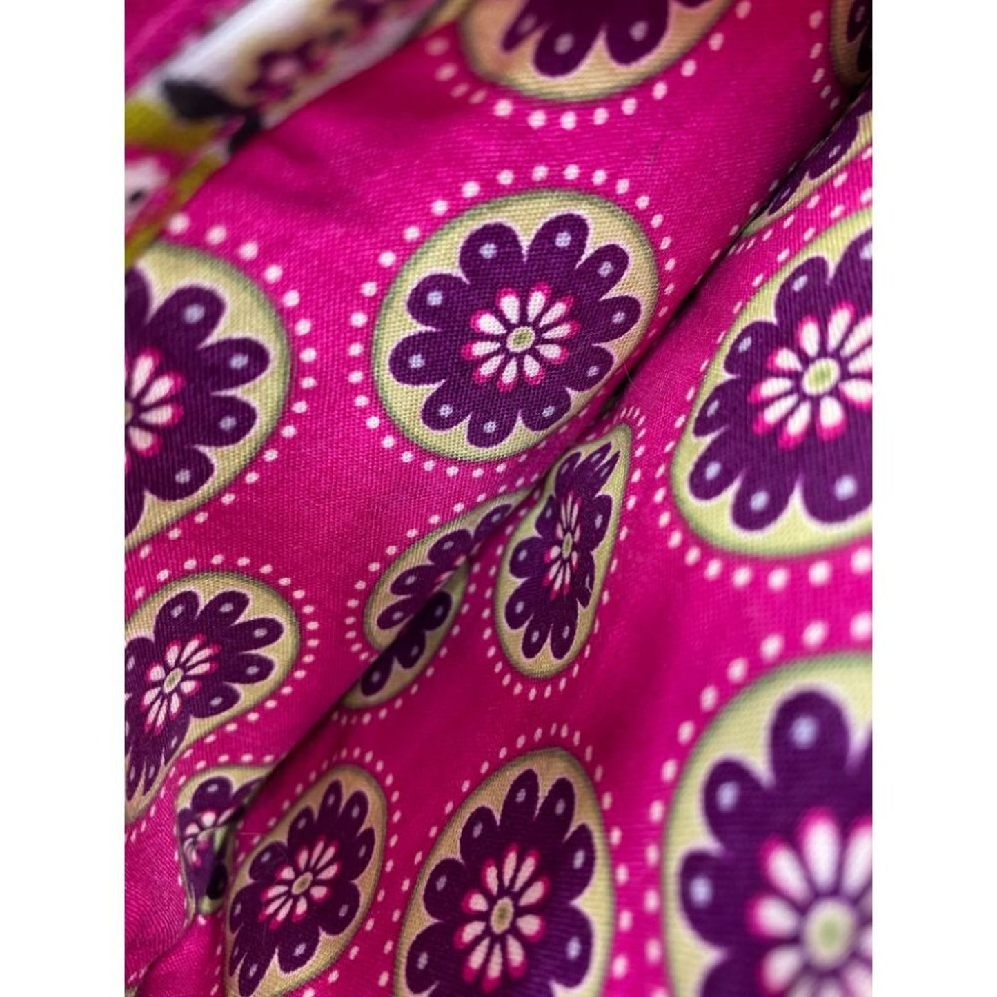 Vera Bradley Purple Black Pink Cosmetic Bag