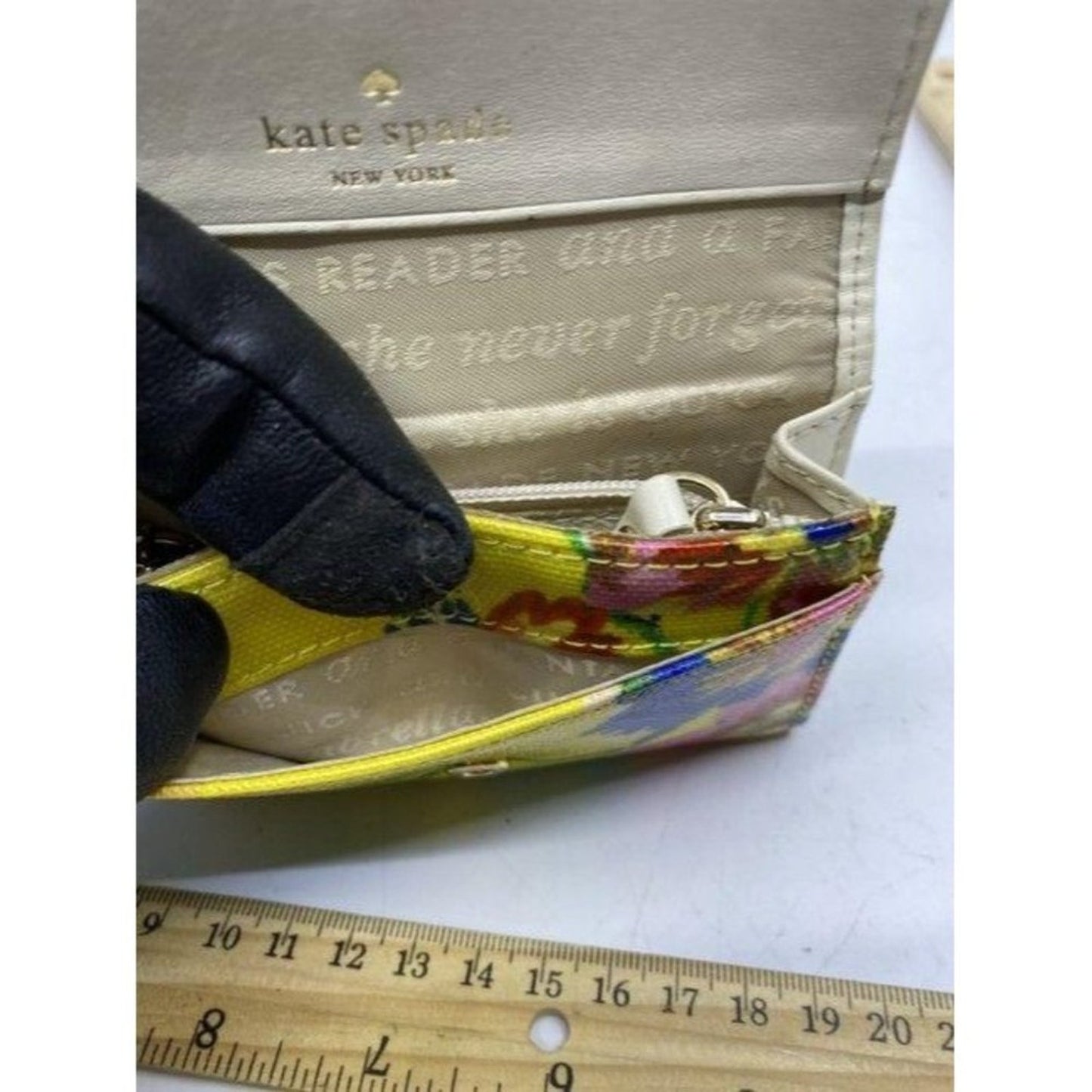 kate spade multicolor floral id key and change wal