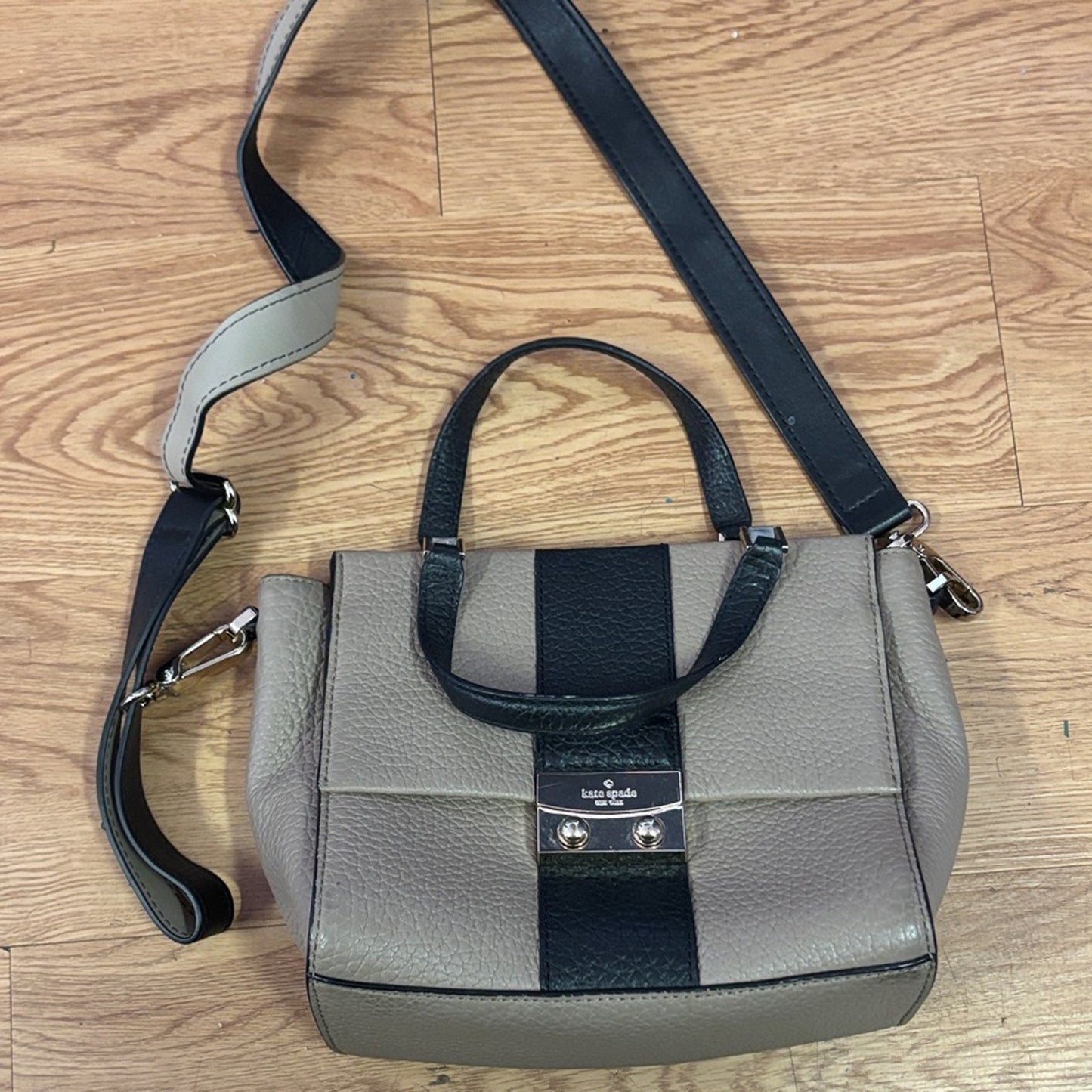 Kate Spade Black and Tan Crossbody Bag