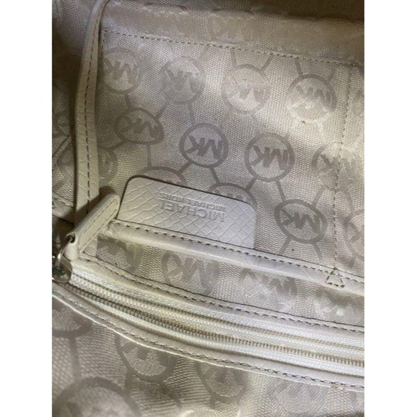 michael kors cream leather shoulder bag