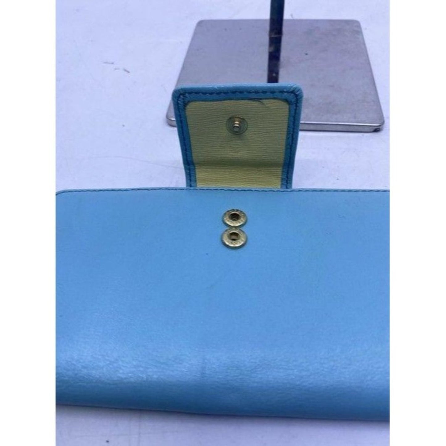 Fossil Blue Leather Large Card Id With Expandable