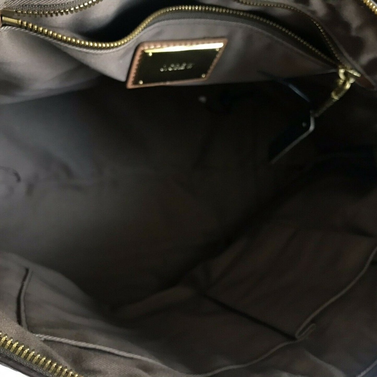 J Crew Large Light Brown Leather Trapeze Tote