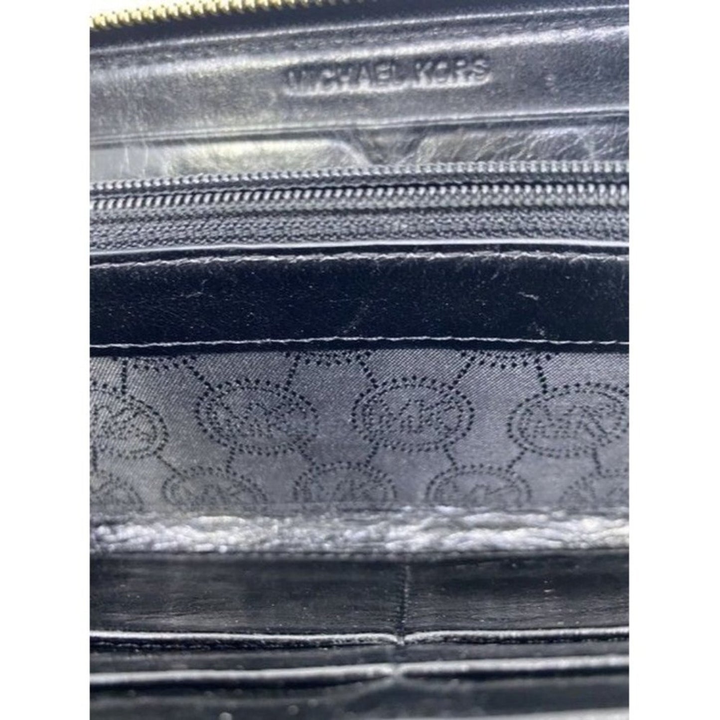 Michael Kors Black Quilted Leather Wallet