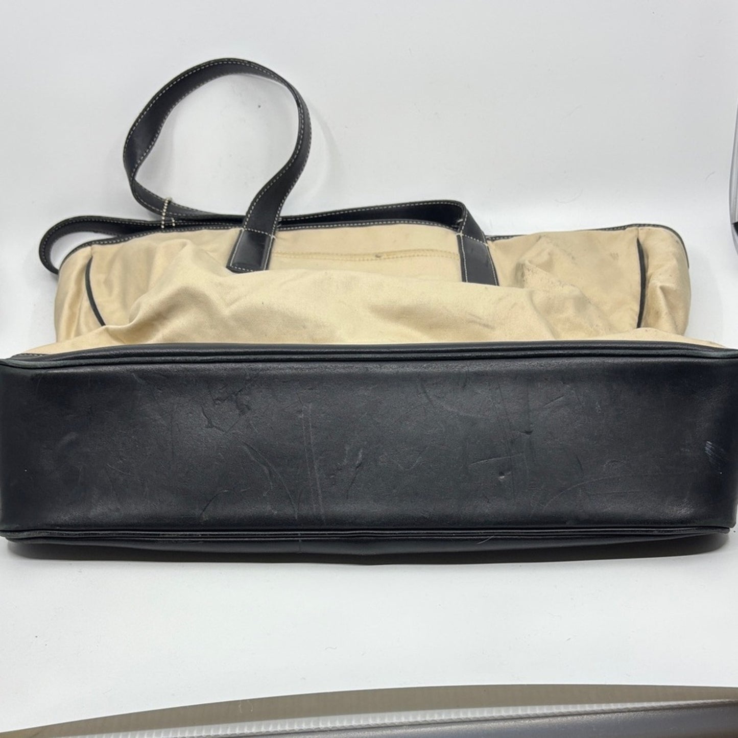 Coach Black and Cream Tote Bag