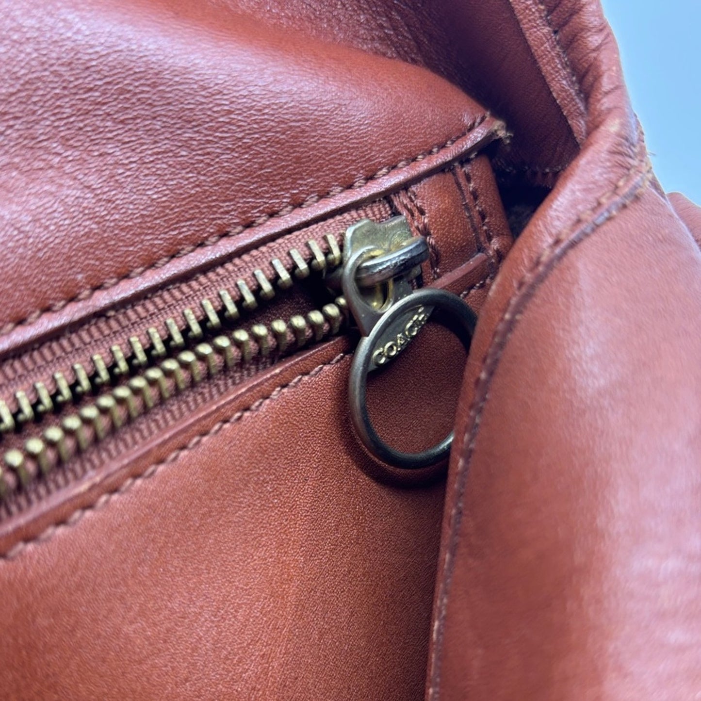 Coach Brown Leather Crossbody Bag