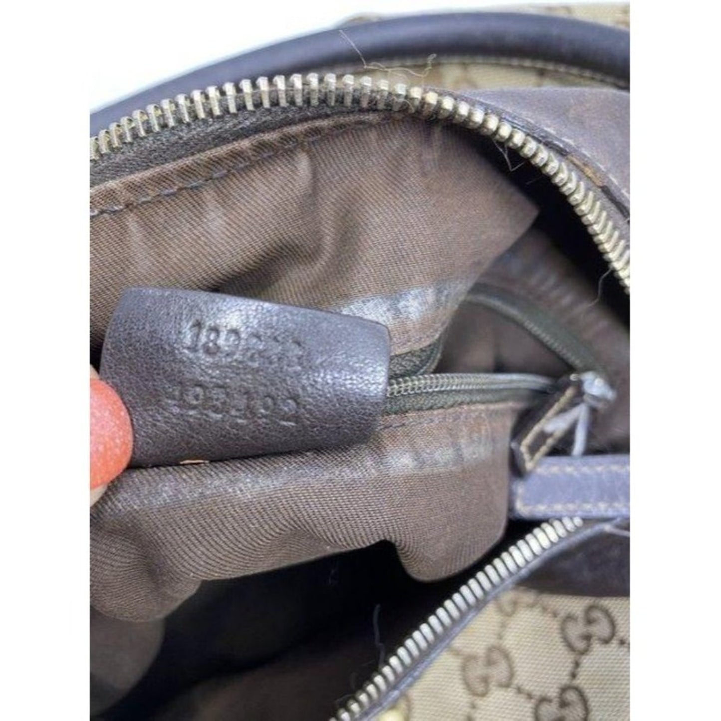 Gucci tote all over logo beige brown jacquard fabr