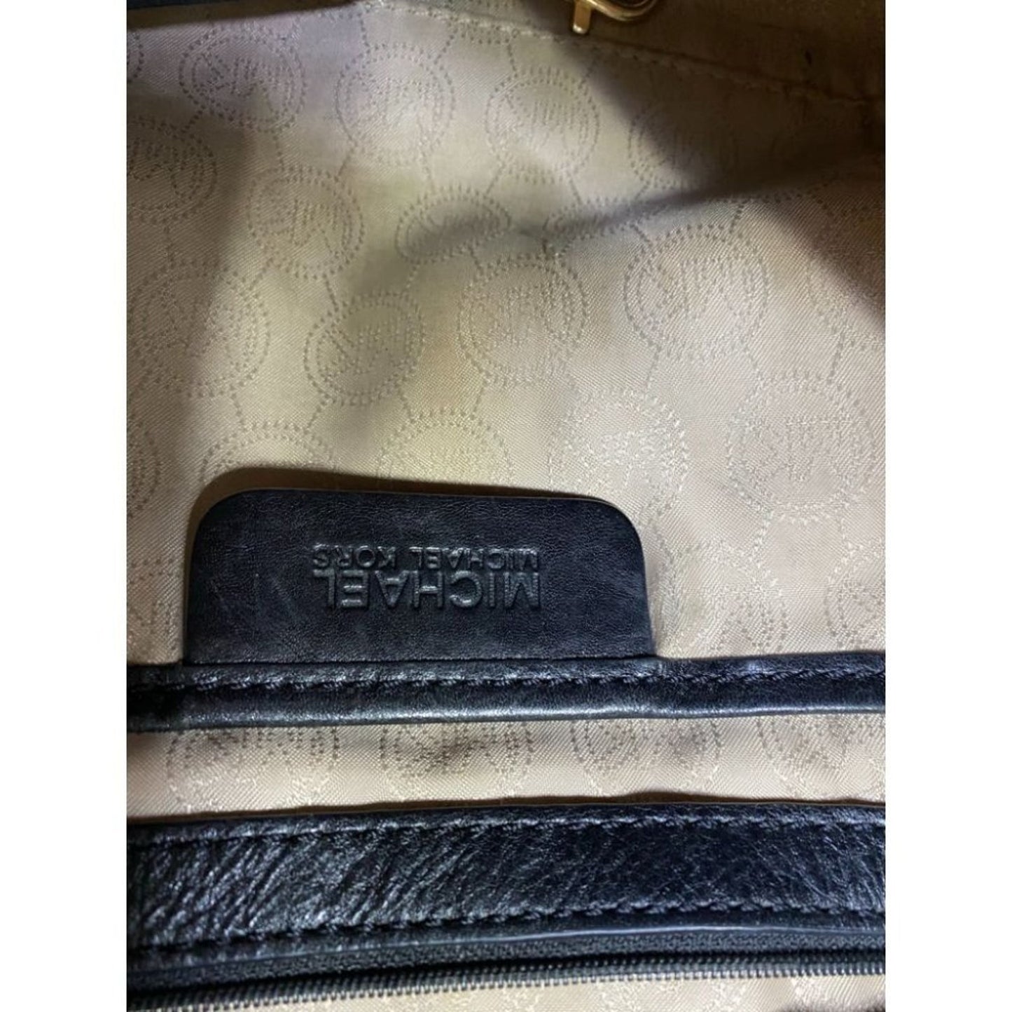 Michael Kors Black Tan Tote Bag Customized