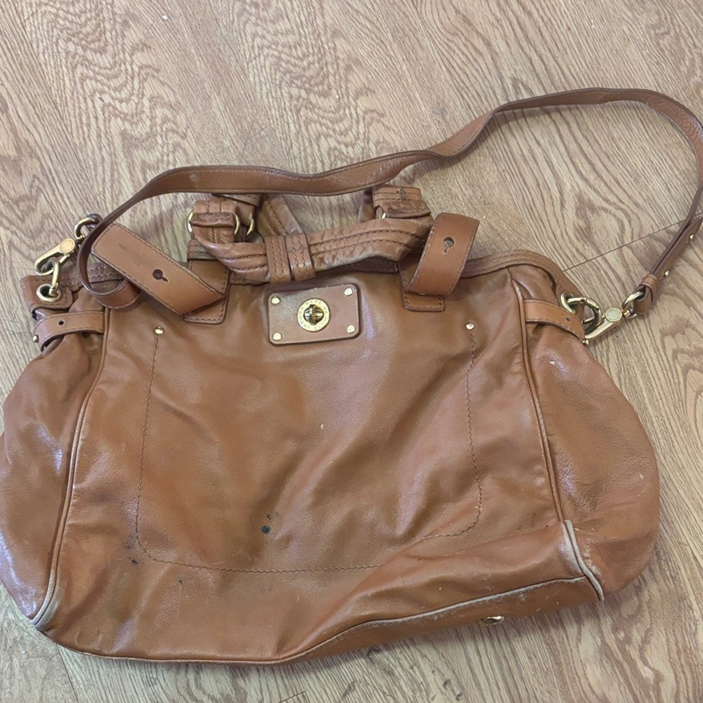 Marc By Marc Jacobs Tan Leather Shoulder Bag