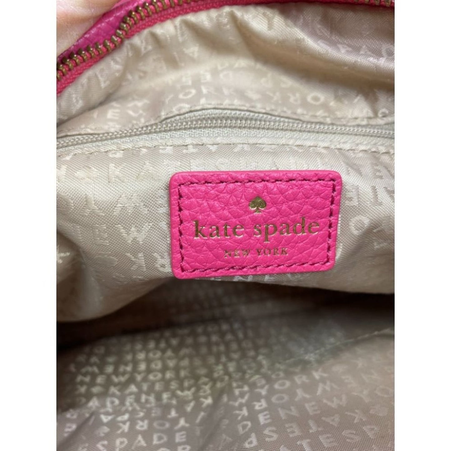Kate Spade Pink Leather Crossbody With Customized