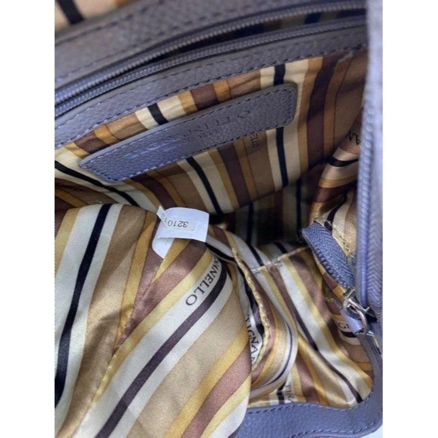 tignanello bag light purple leather tote