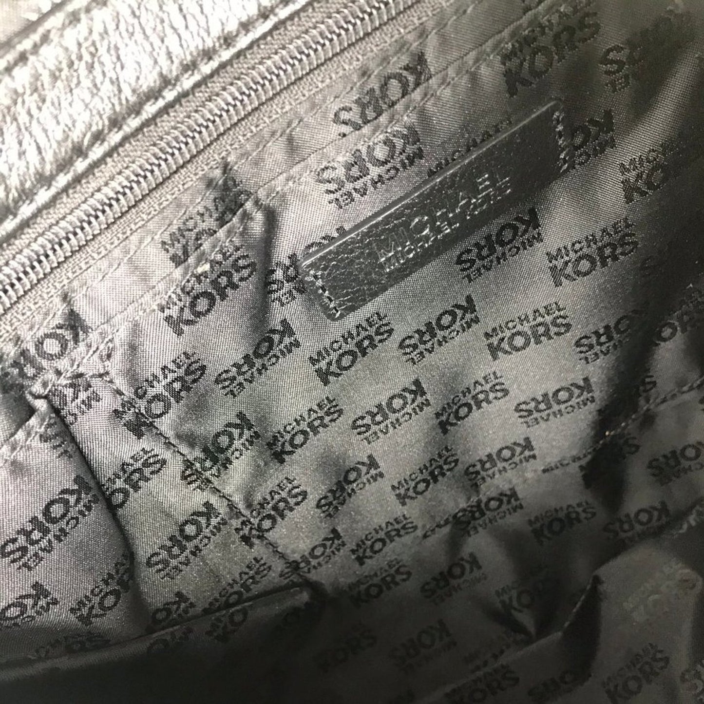 Michael Kors Black Large PU Leather Tote Bag