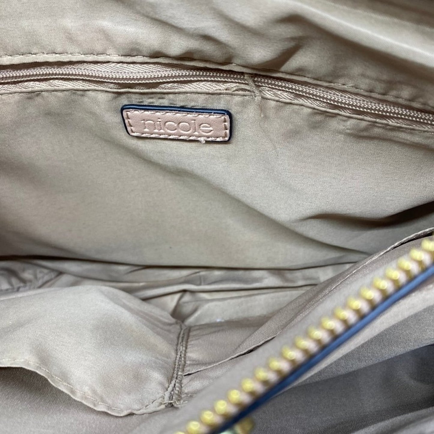 Nicole Tan Leather Shoulder Bag