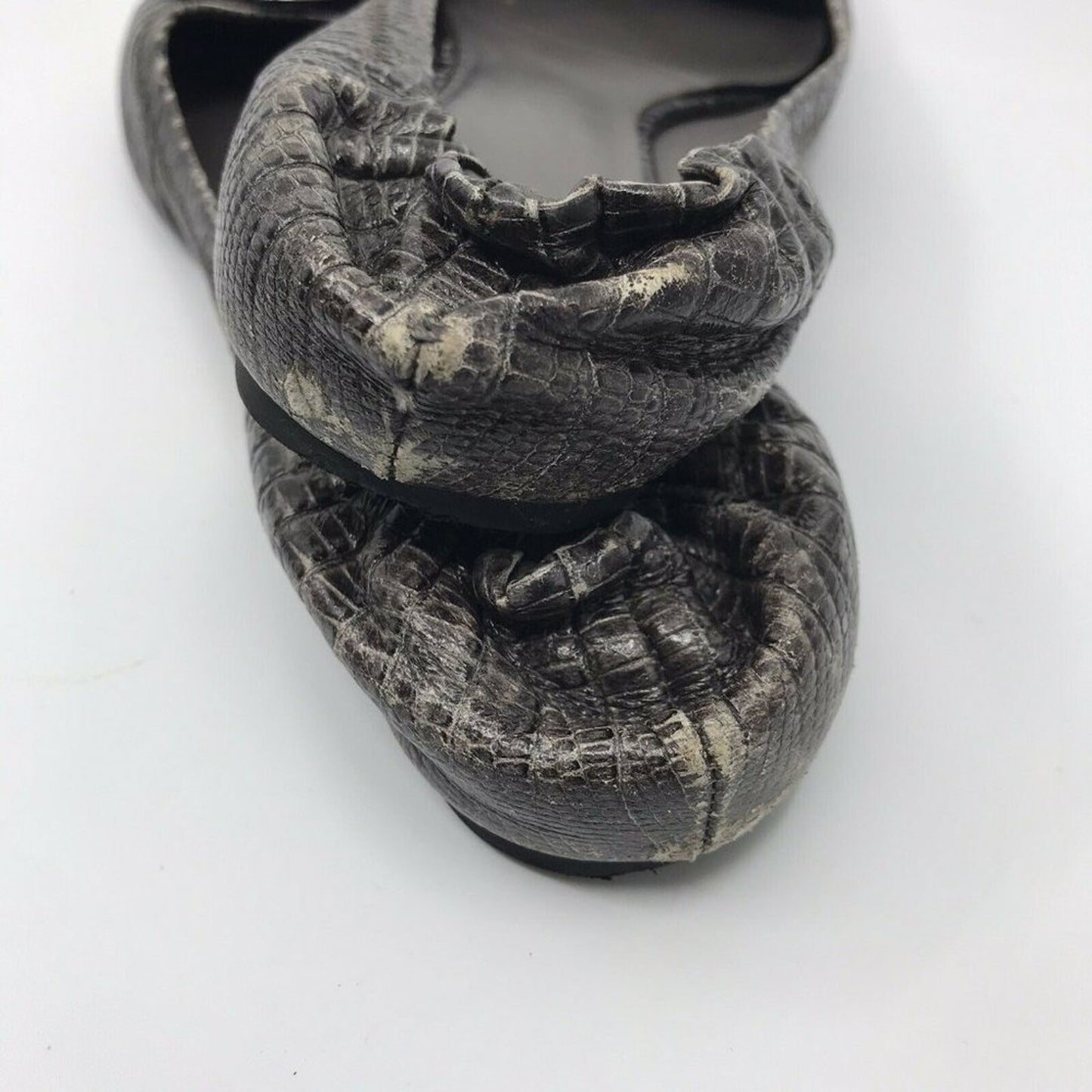 TORY BURCH Pewter Ballerina Flats size 6