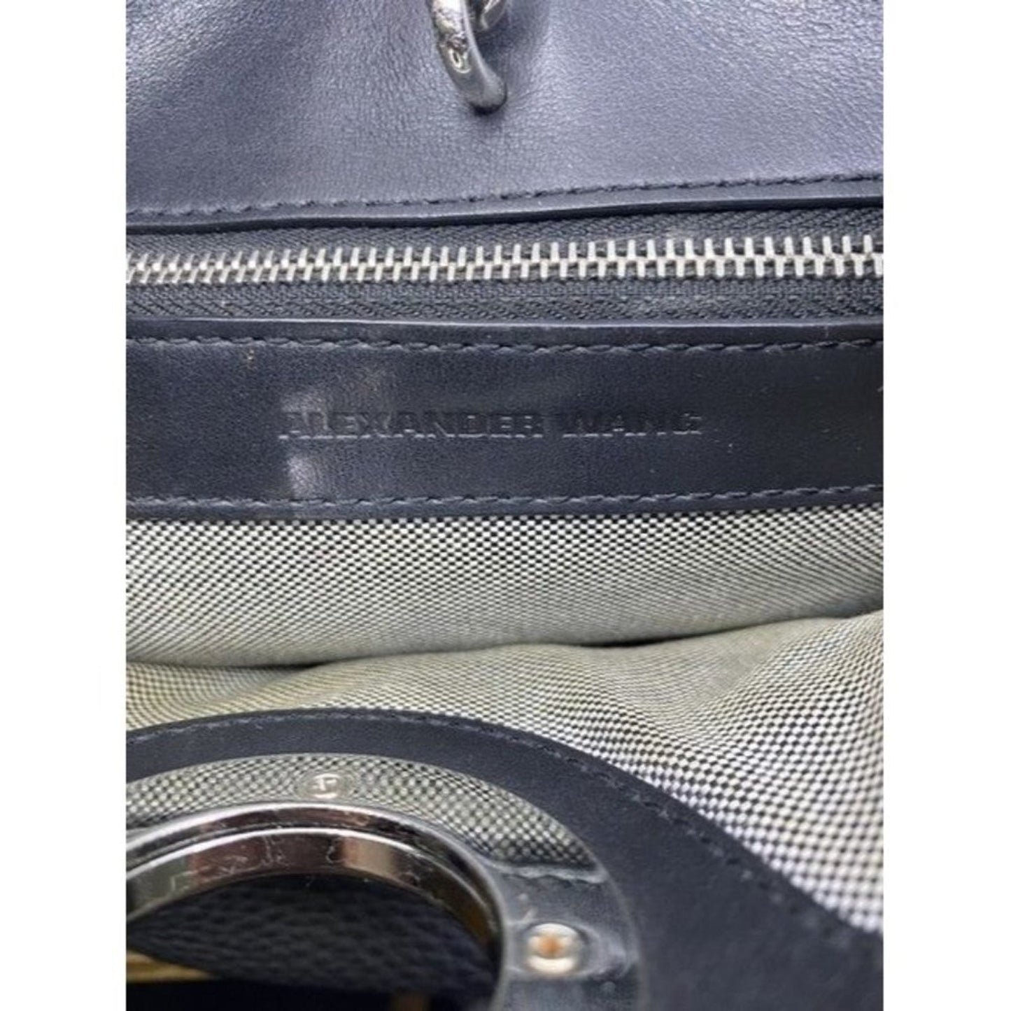 Alexander Wang Bucket Riot Black Leather Cross Body Bag