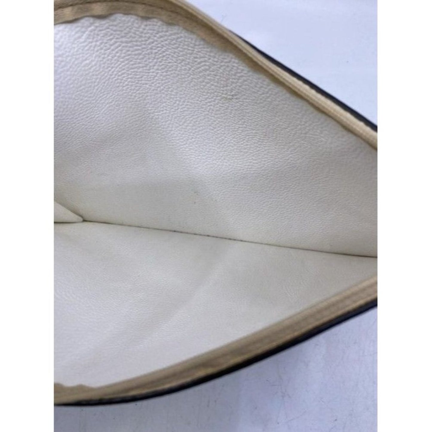 Calvin Klein Clip On Tan Faux Leather Clutch