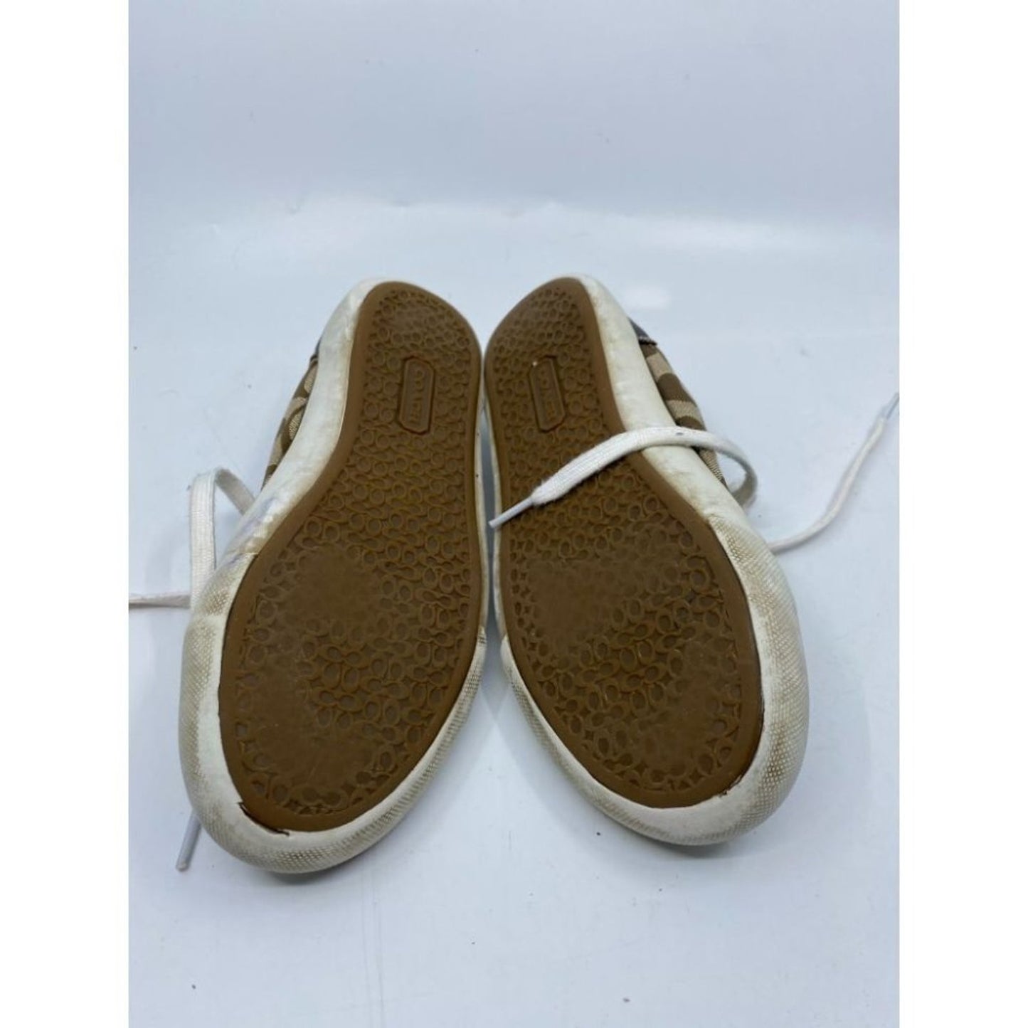 Coach White Tan Women's Sneakers Size 6B