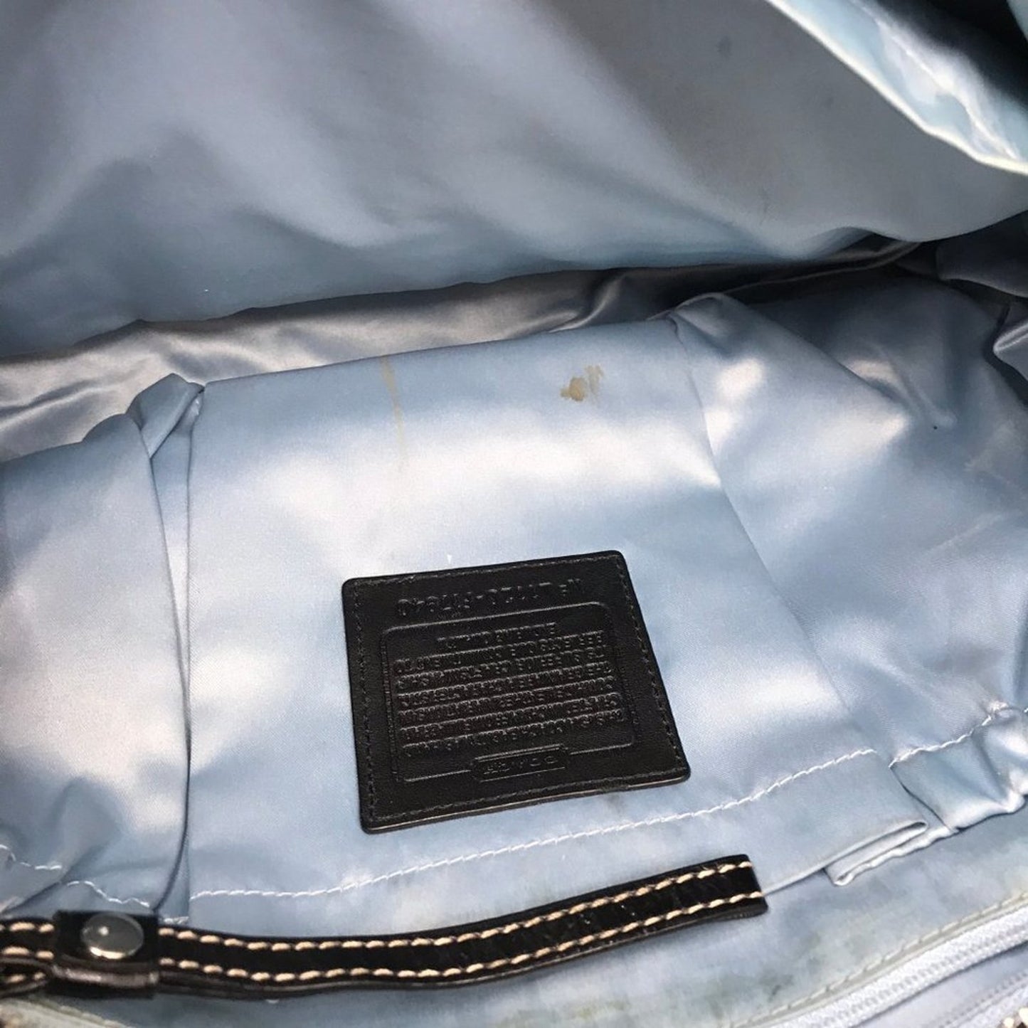 COACH Black Patent Leather Shoulder Bag