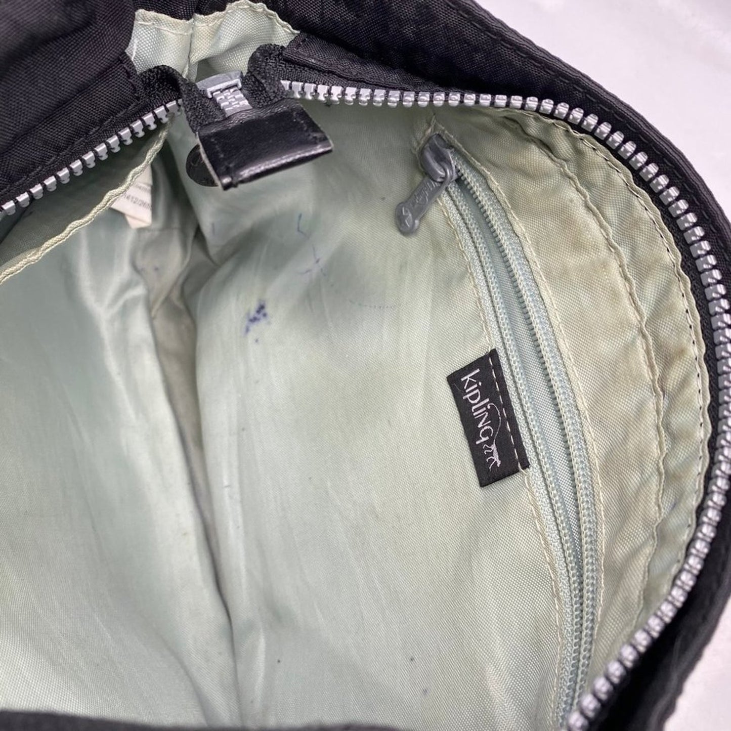 Kipling Black Nylon Mini Crossbody Bag