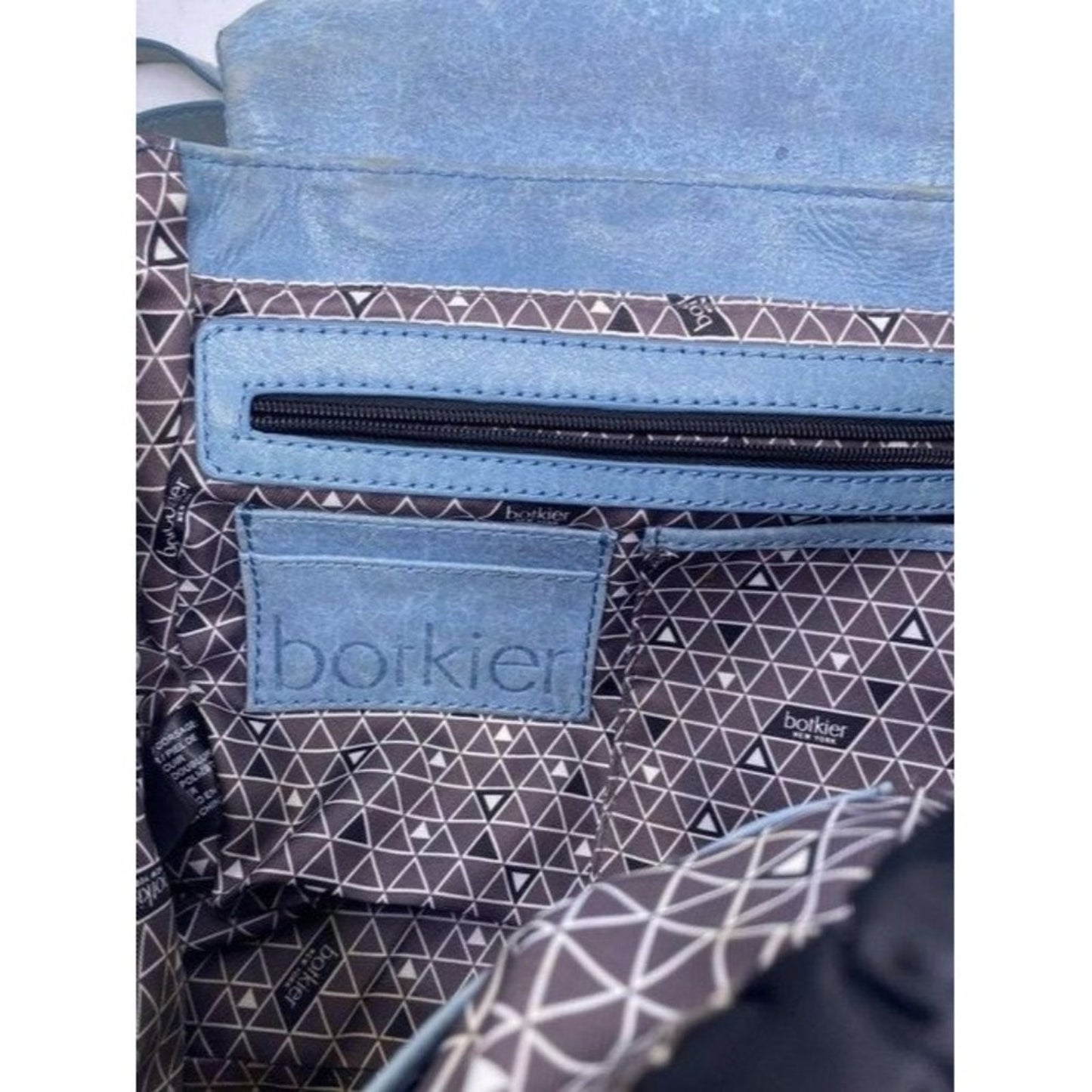 Botkier Warren Navy Bluegunmetal Leather Backpack