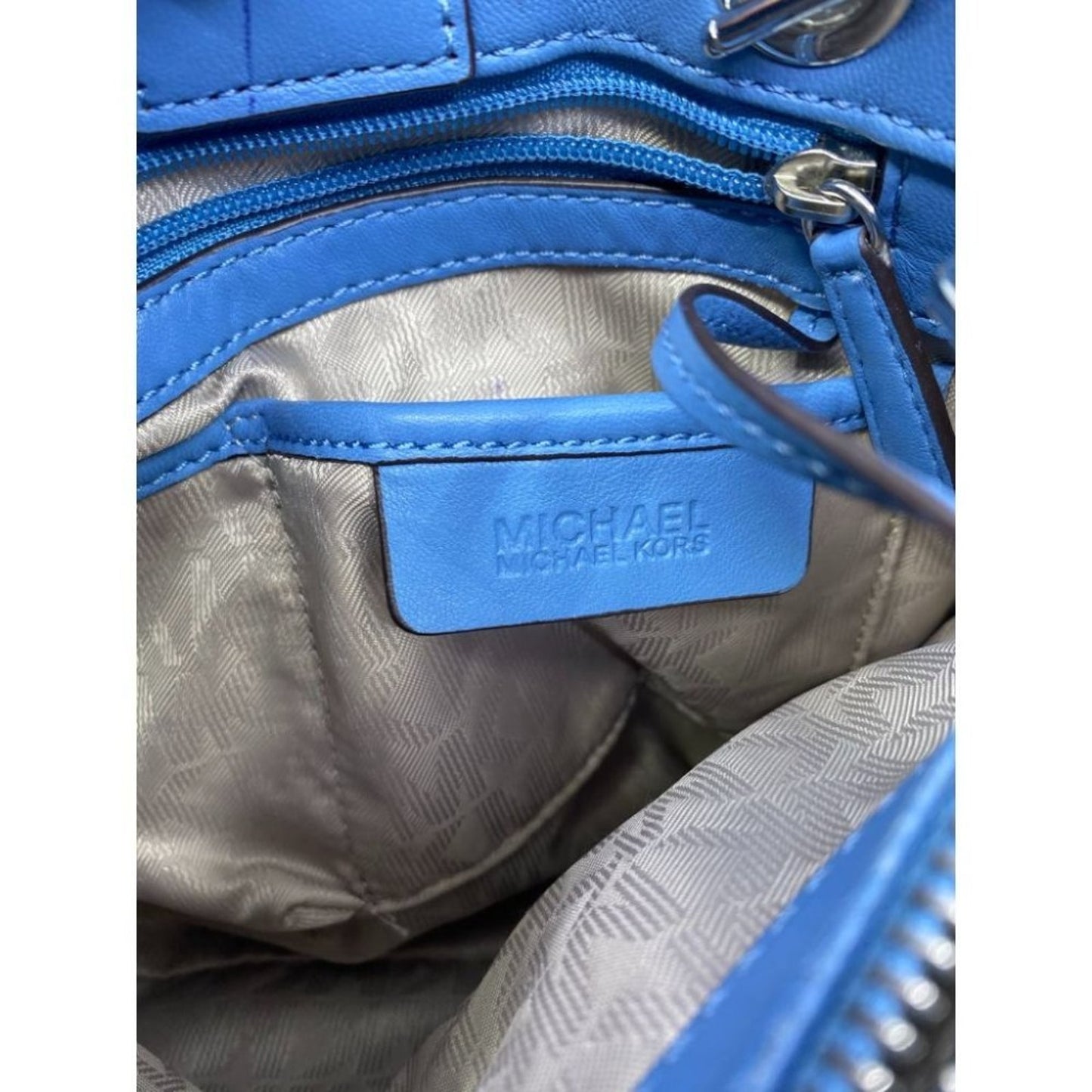 Michael Kors Blue Purple Customized Tote Bag