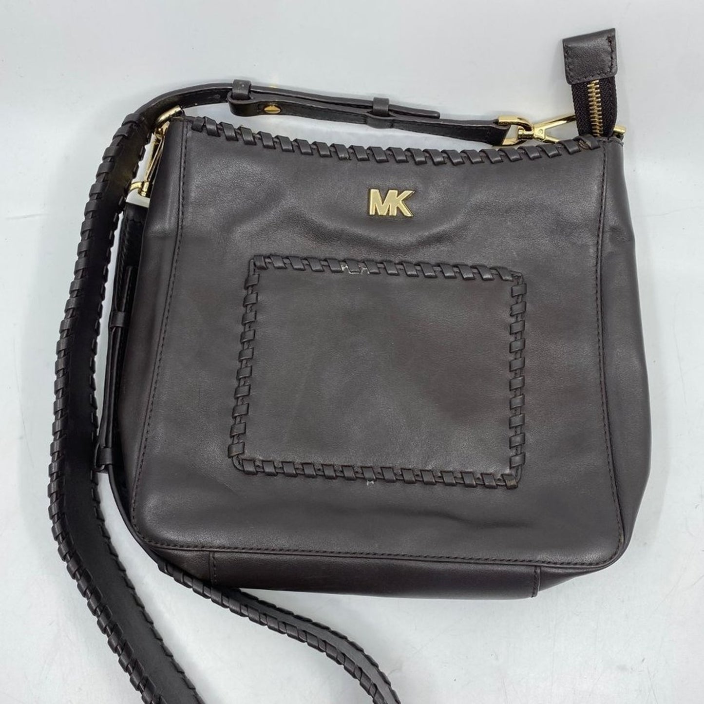Like New Michael Kors Woven Seemed Crossbody Bag