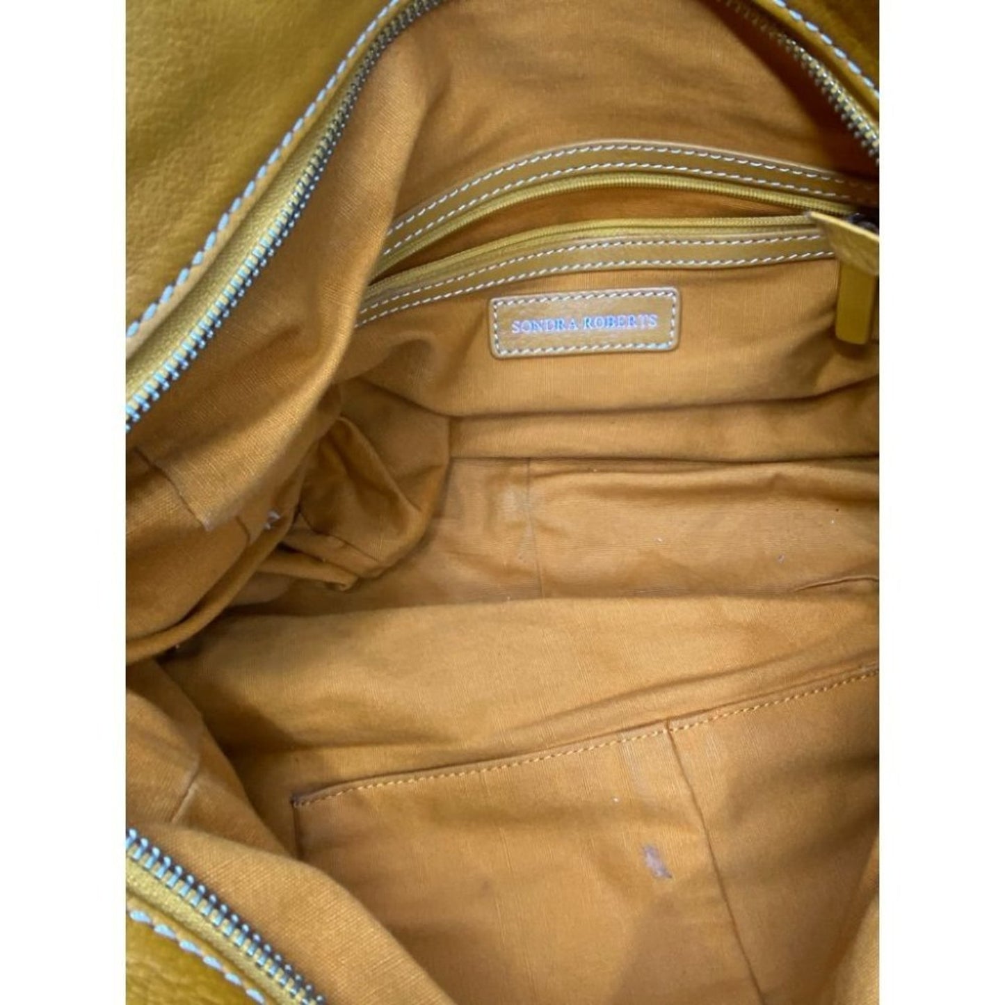 Sondra Roberts Orange Leather Shoulder/ Handbag