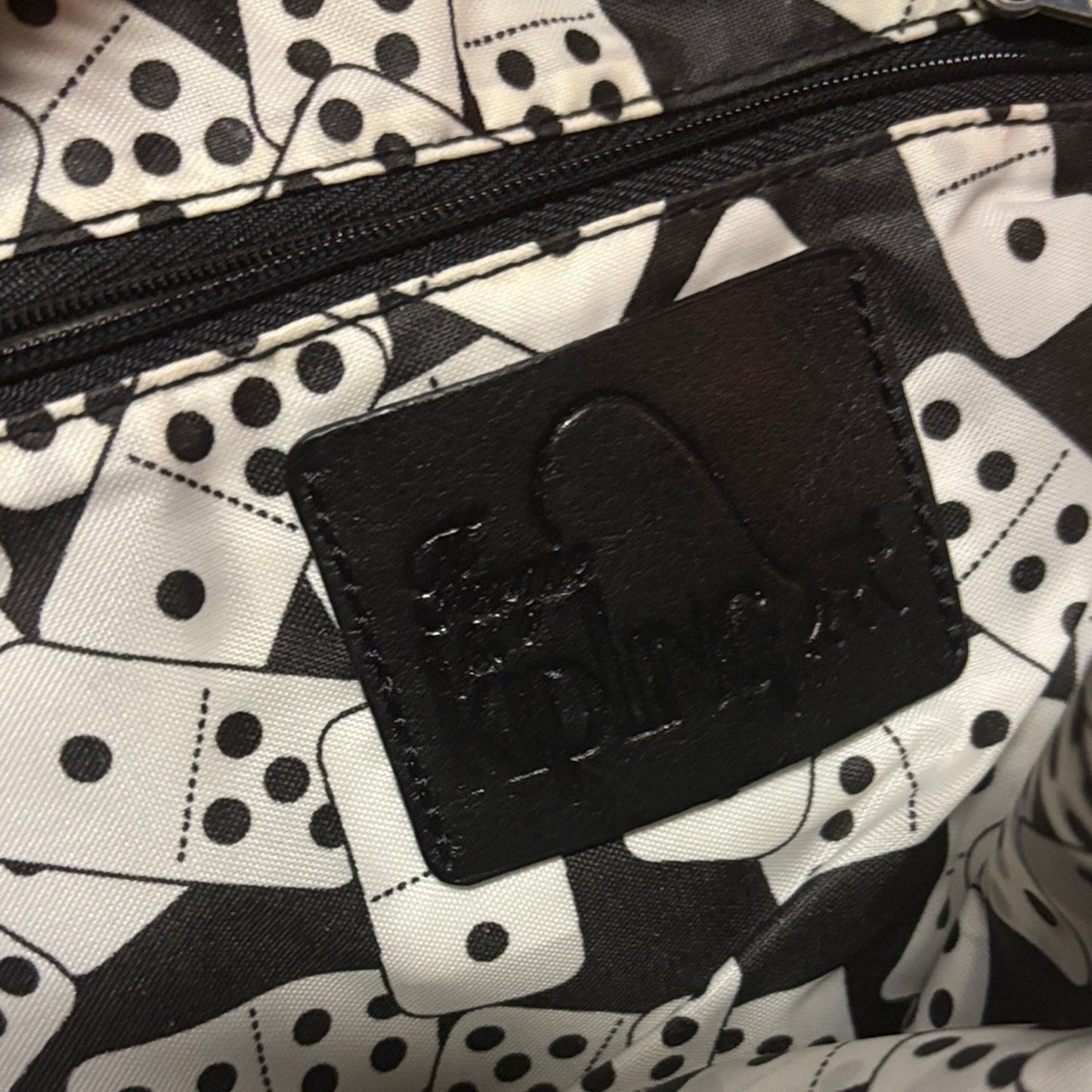 Kipling Glossy Green and Black Shoulder Bag