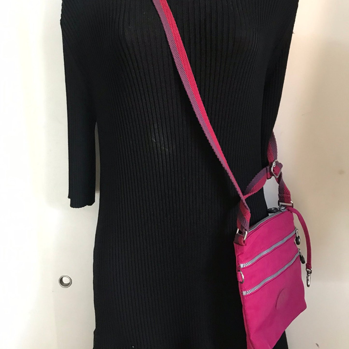 Kipling Red Nylon Small Crossbody Bag
