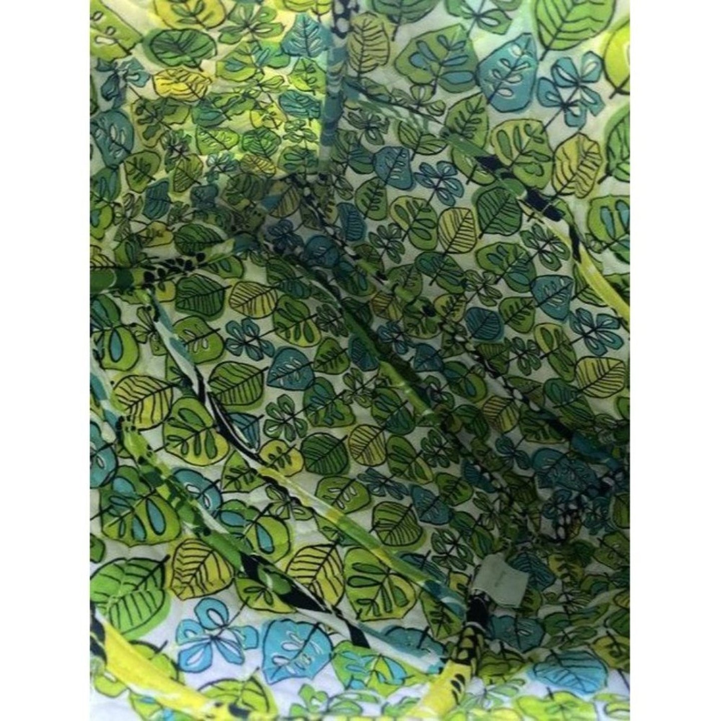 vera bradley bag quilted green blue white fabric t