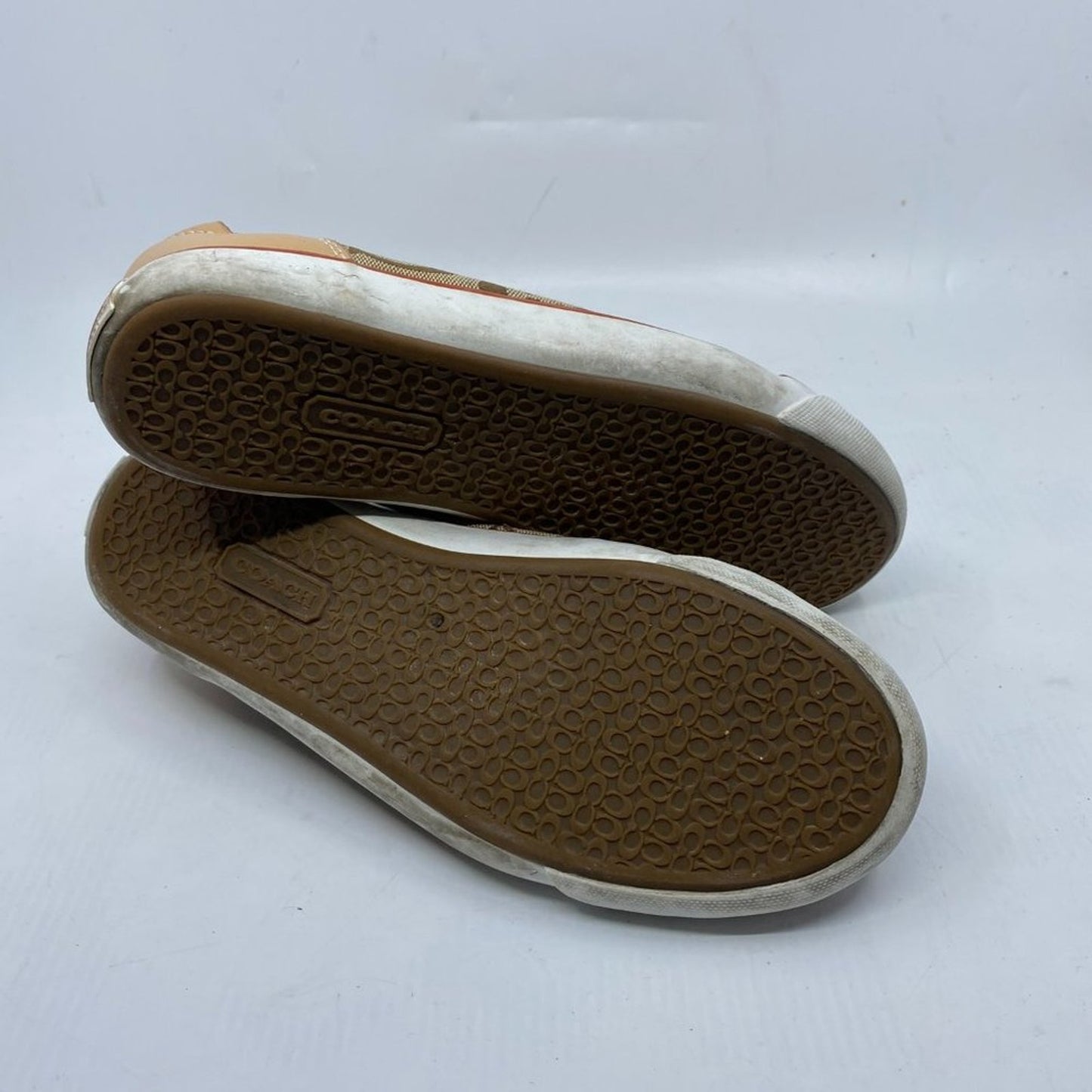 Coach Brown White Sneakers Size 8.5