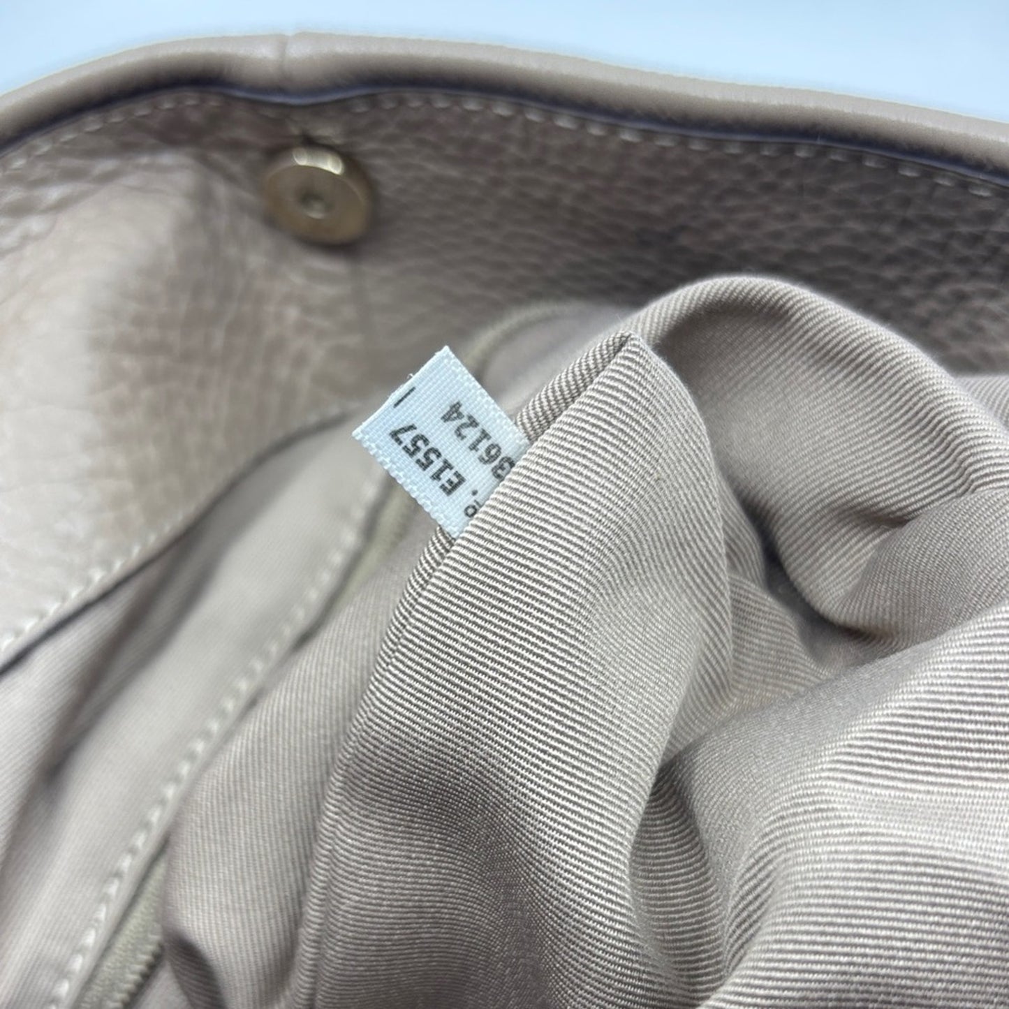 Elegant Taupe Leather Women's Bag