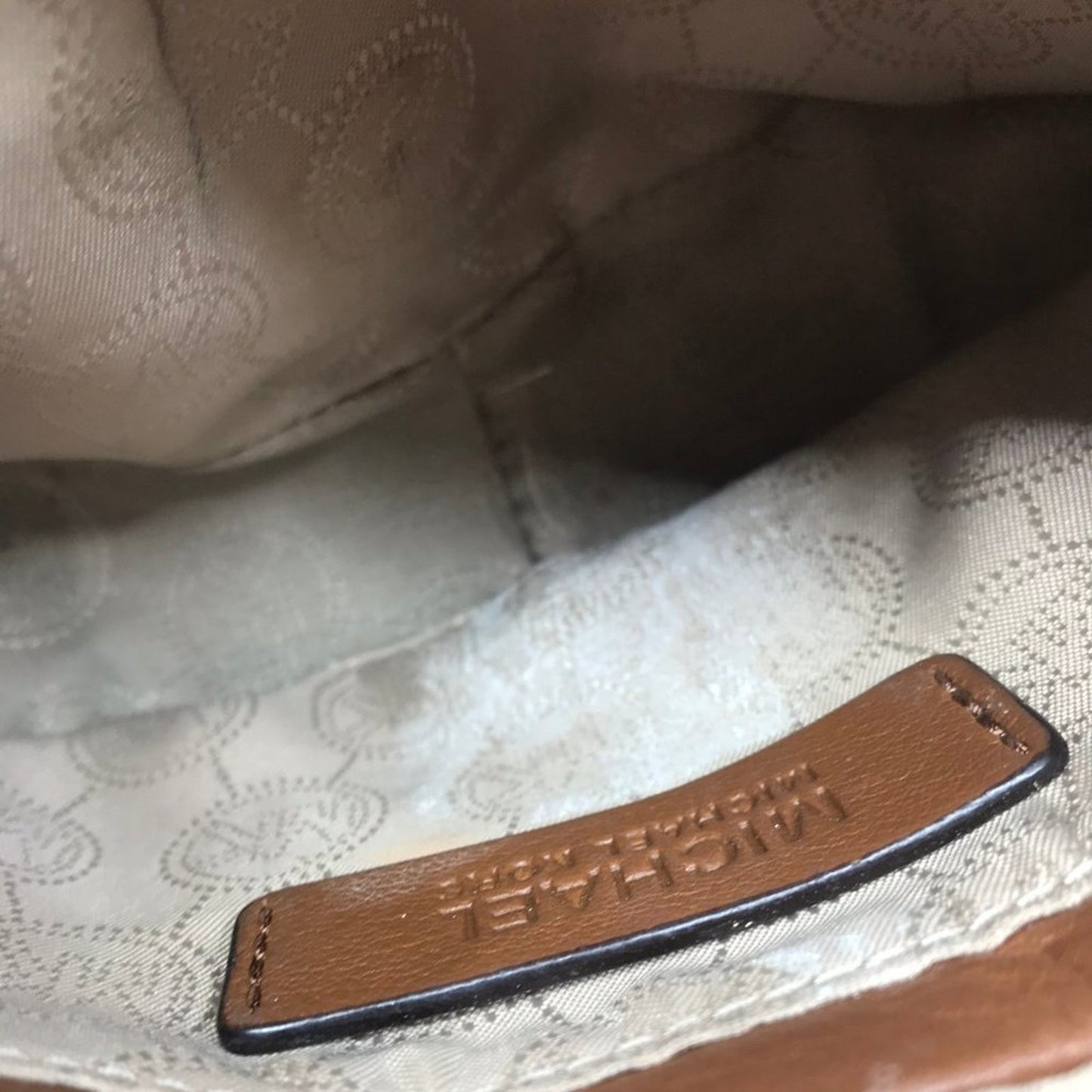 Michael Kors Customized Brown Leathe Crossbody Bag