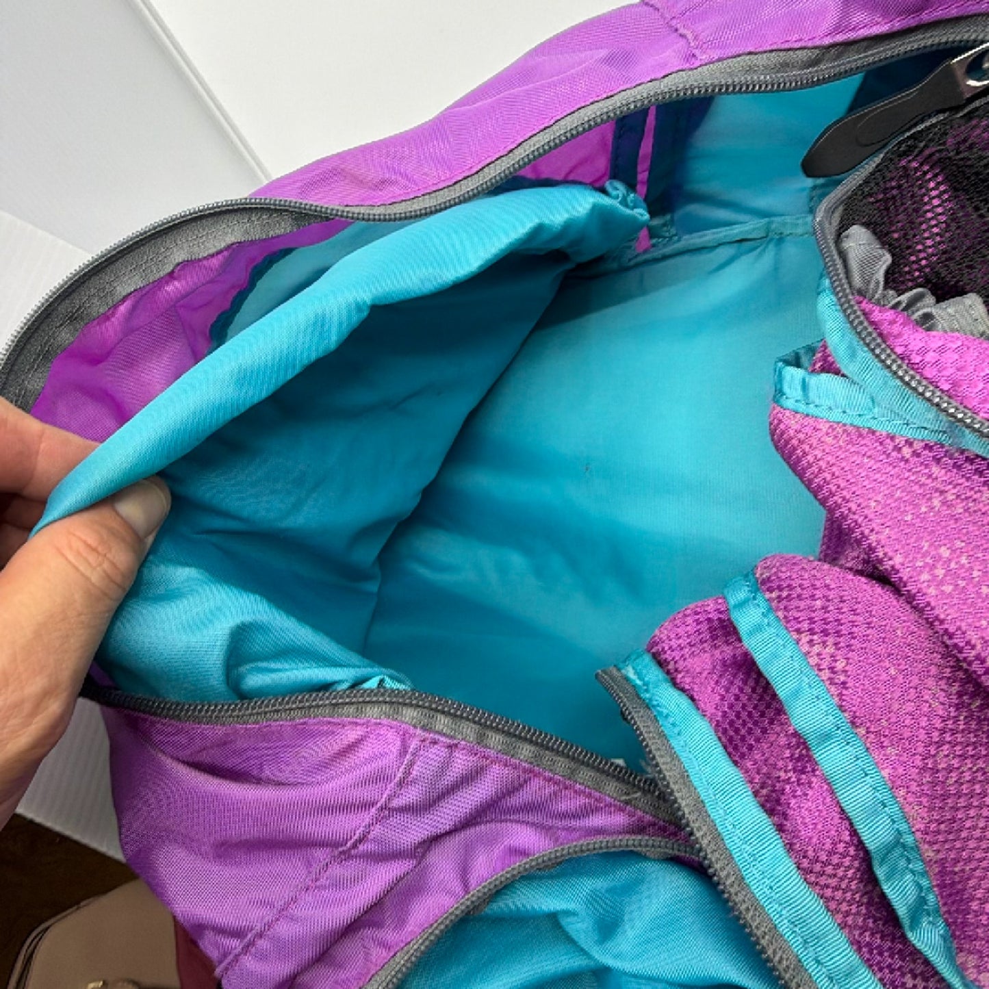 Under Armour Purple Nylon Athletic Backpack