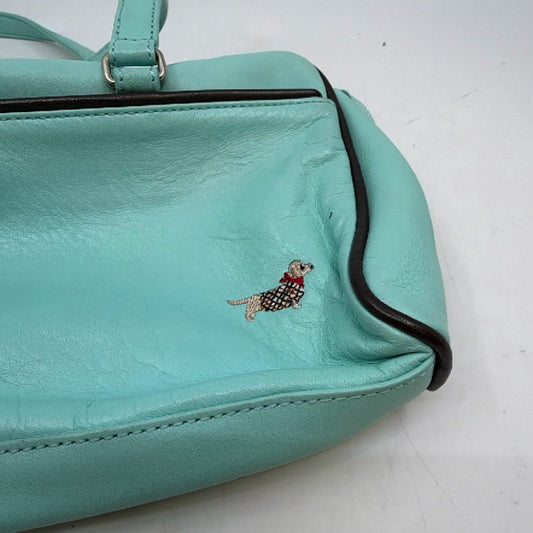 DAKS Boston Blue Leather Handbag