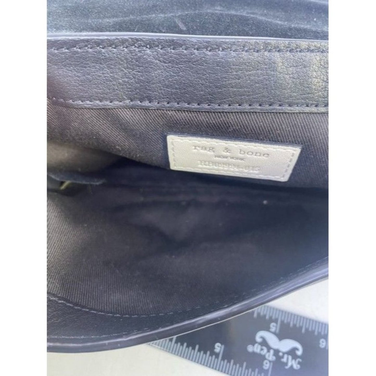 Rag And Bone Mini Enfield Genuine Calf Hair Leapord Leather Cross Body B…