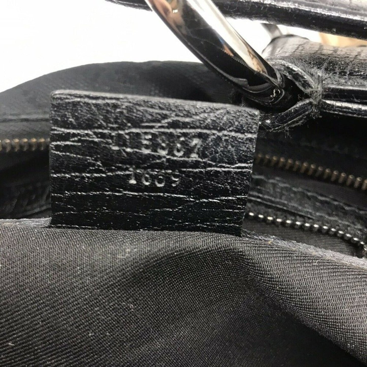 GUCCI Black Hobo Bag W/ Customized Vintage Bee