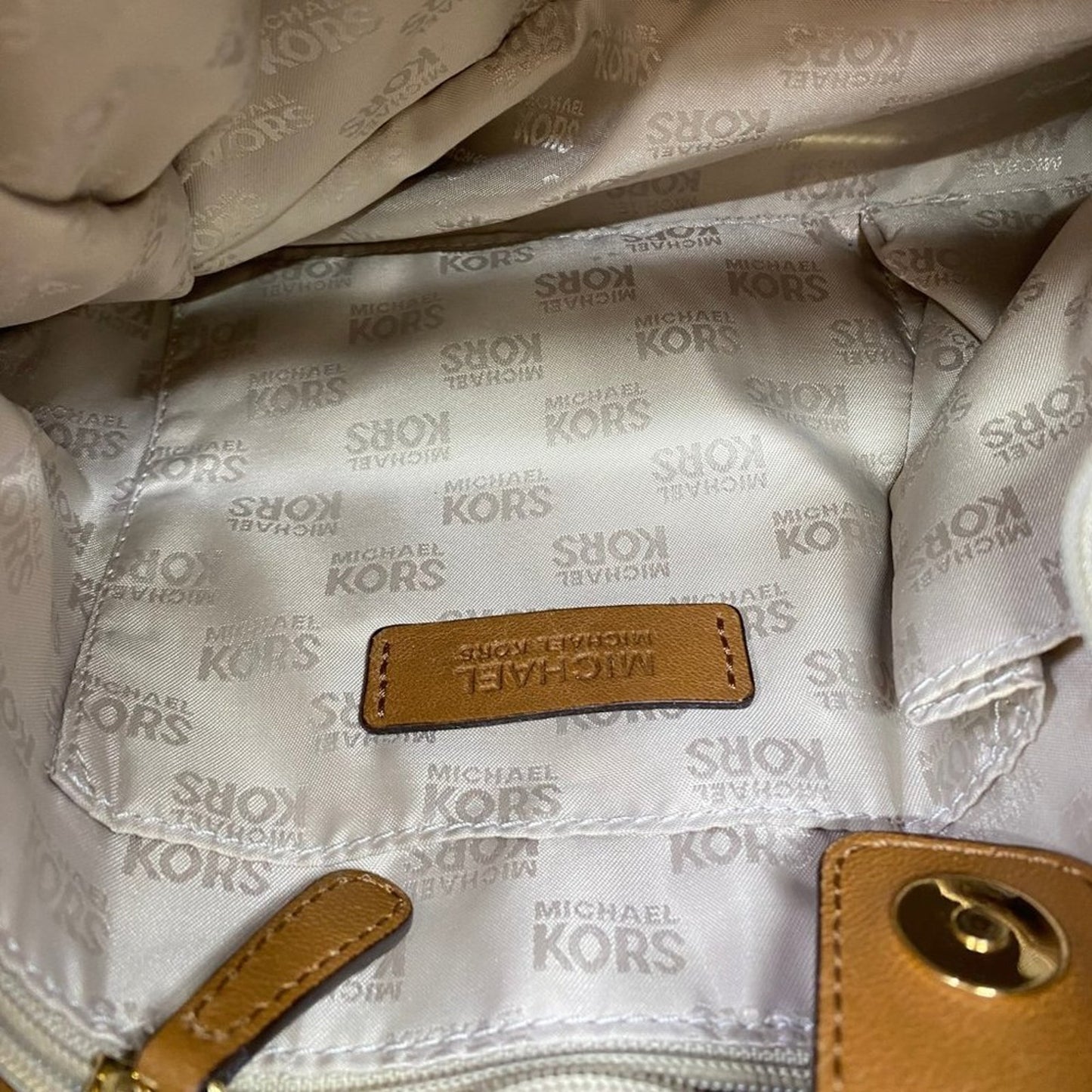 Michael Kors Medium Brown Leather Shoulder Bag
