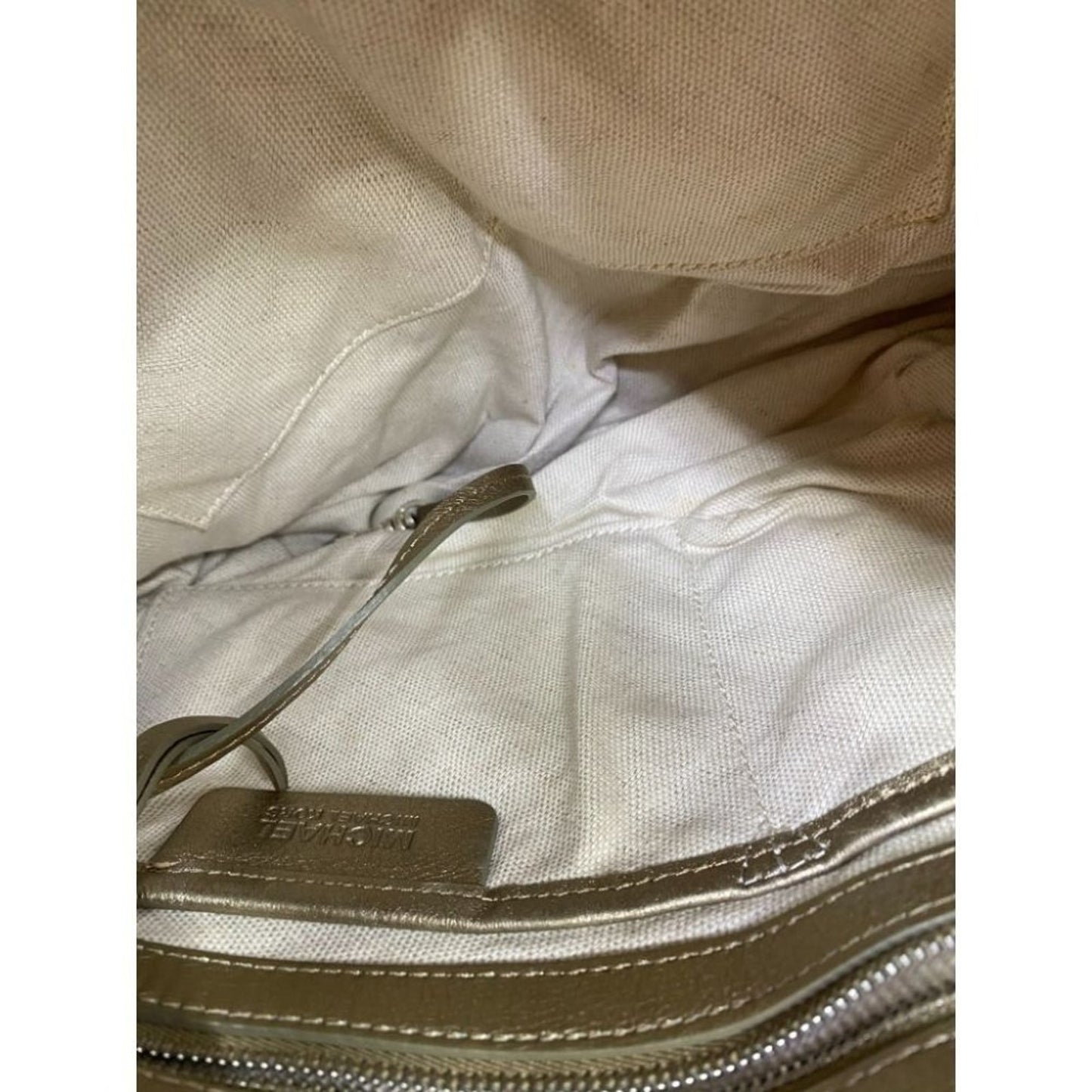 Michael Kors Lamb Leather Gold Shoulder Hand Bag