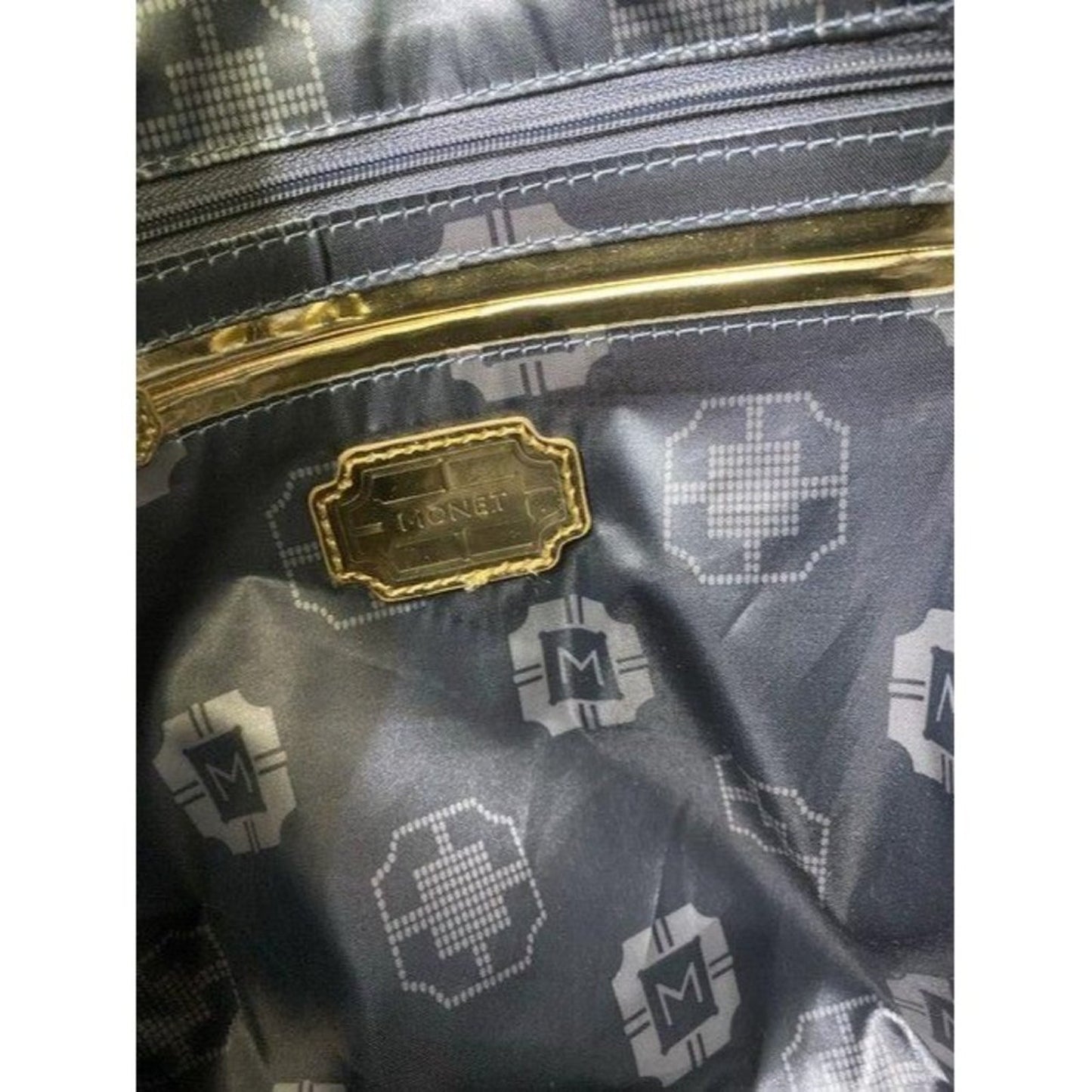 monet black shoulder bag