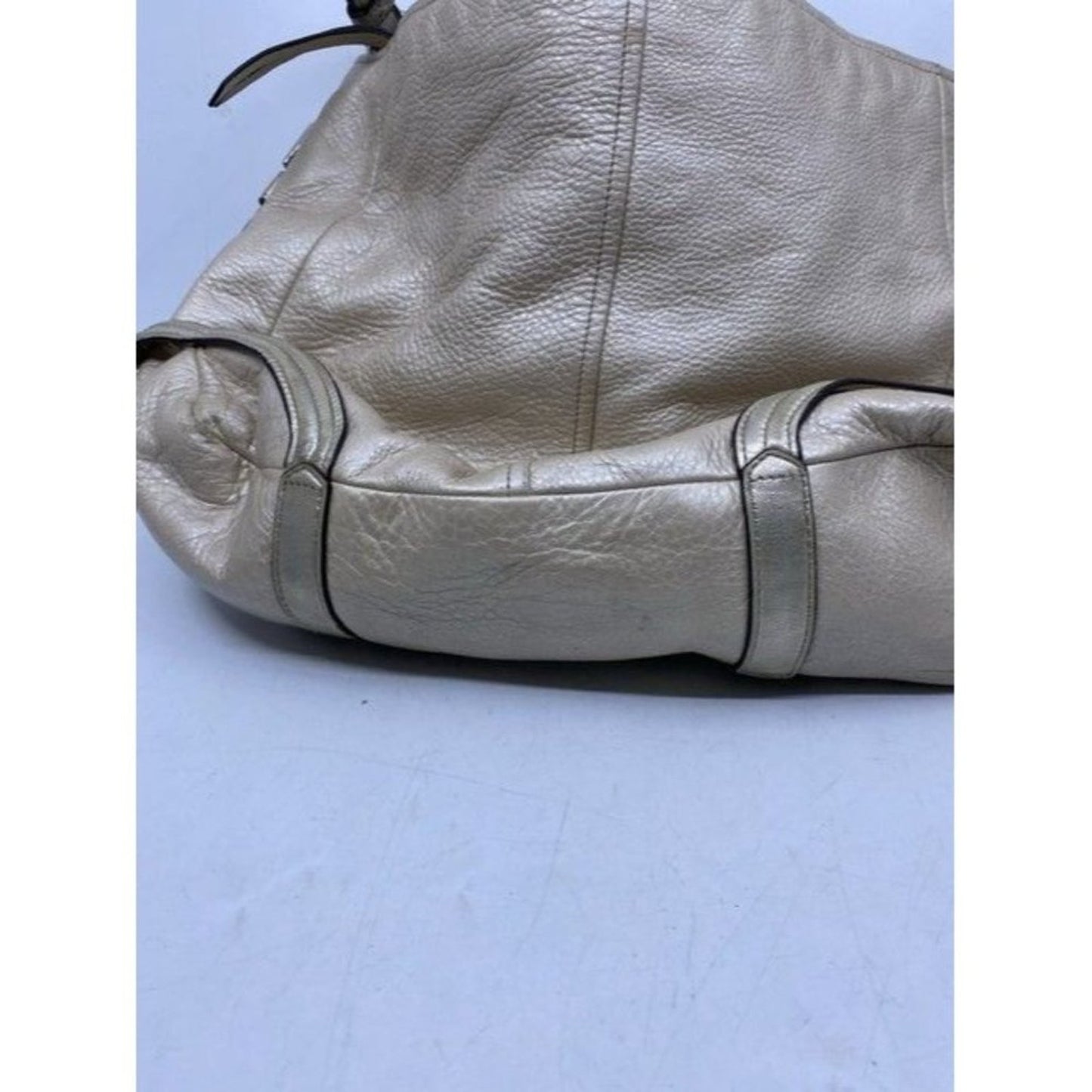 Coach Classic Off White Leather Shoulder Bag