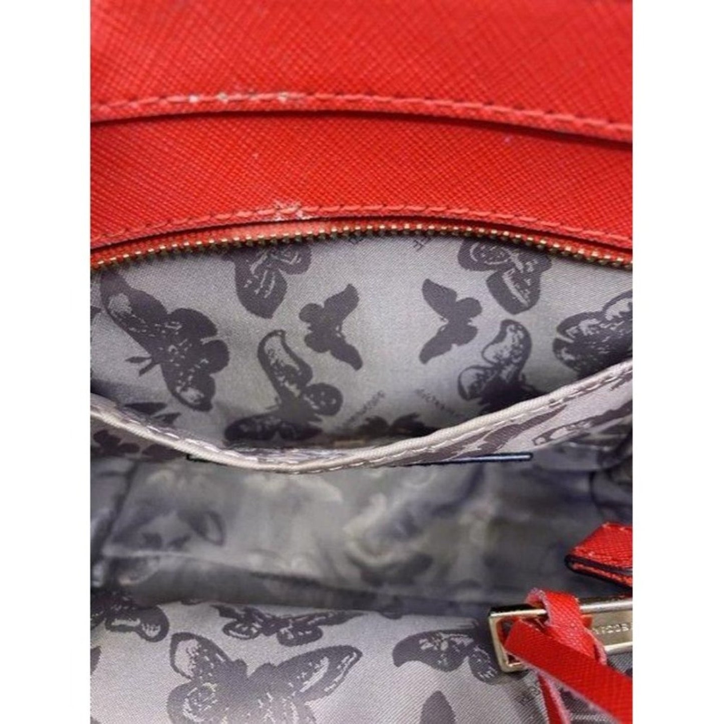 rebecca minkoff red leather cross body bag