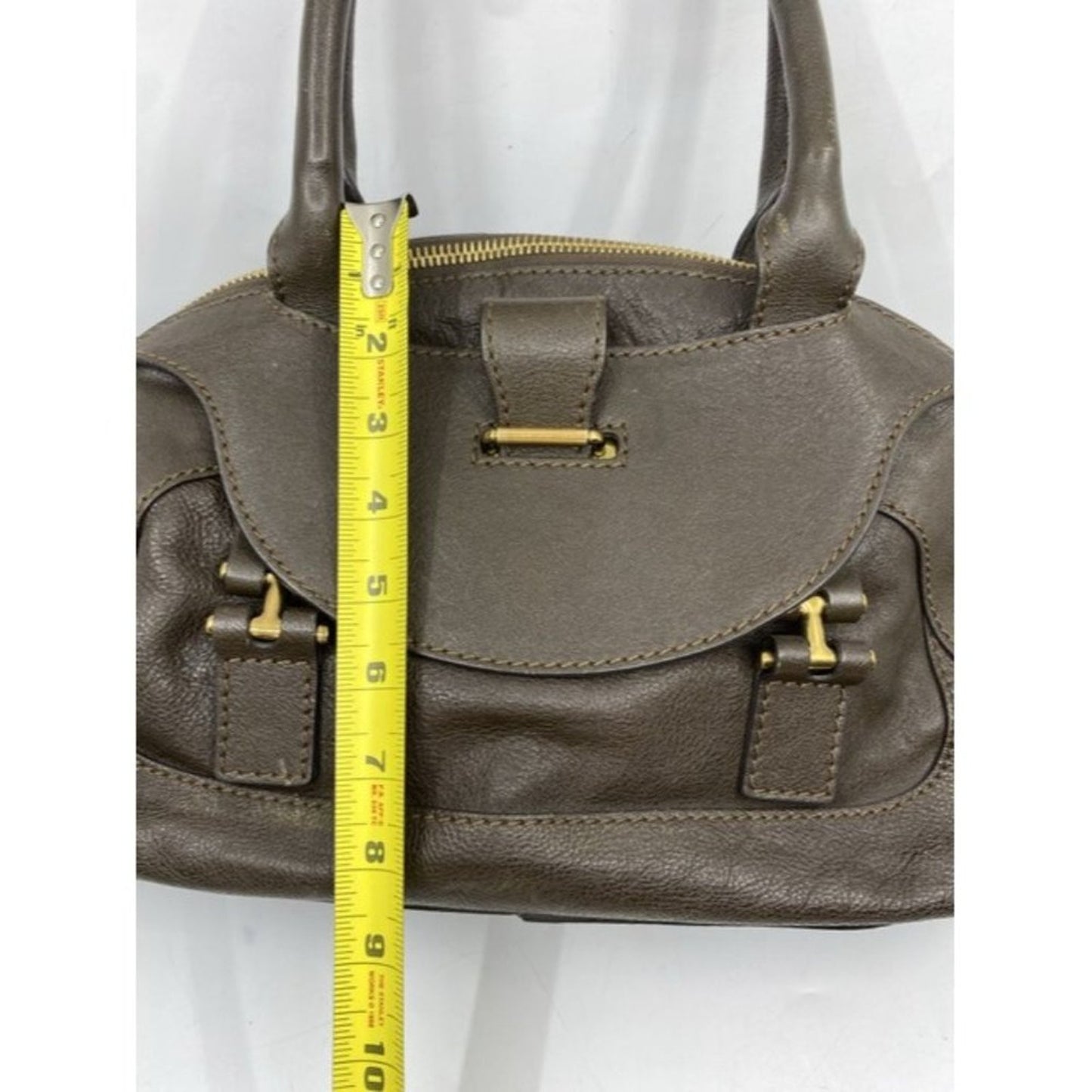 chloe handbag brown leather tote
