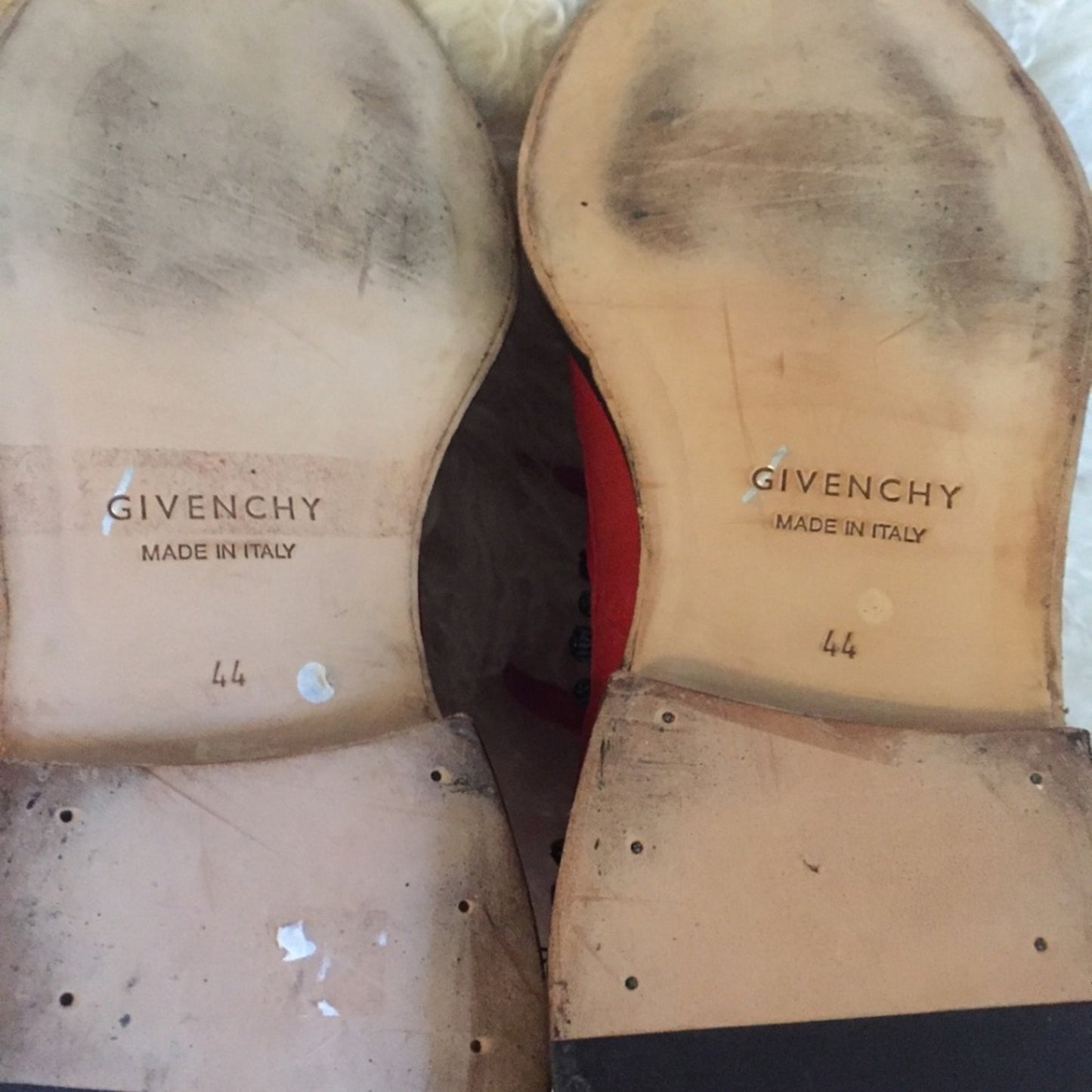 GIVENCHY Men’s Red High Sneakers w/ Stones size 44